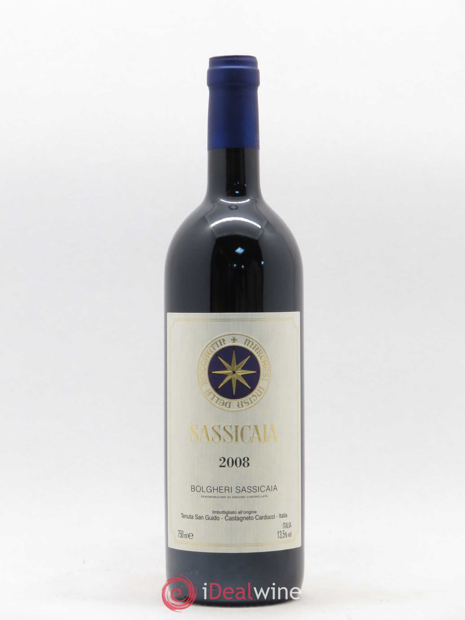 Bolgheri DOC Sassicaia Tenuta San Guido 2008 - Lot de 1 bouteille - 0
