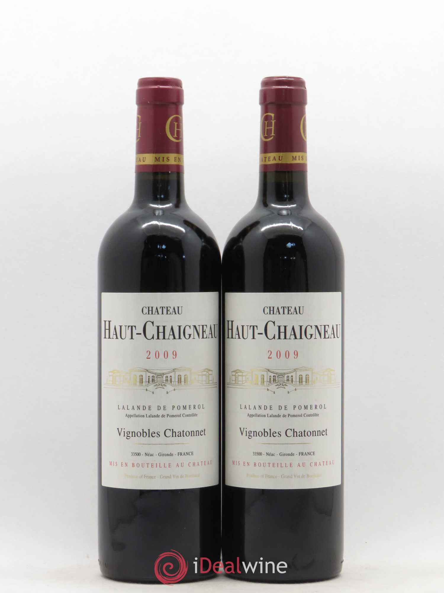 Lalande-de-Pomerol Château Haut Chaigneaux (sans prix de réserve) 2009 - Posten von 2 Flaschen - 0