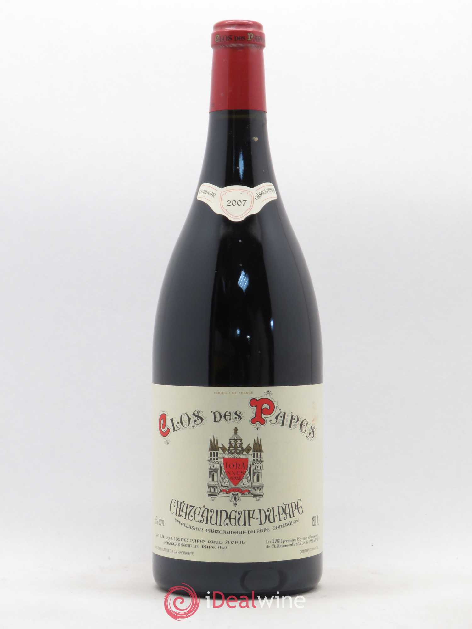 Châteauneuf-du-Pape Clos des Papes - Paul Avril 2007 - Lot de 1 magnum - 0