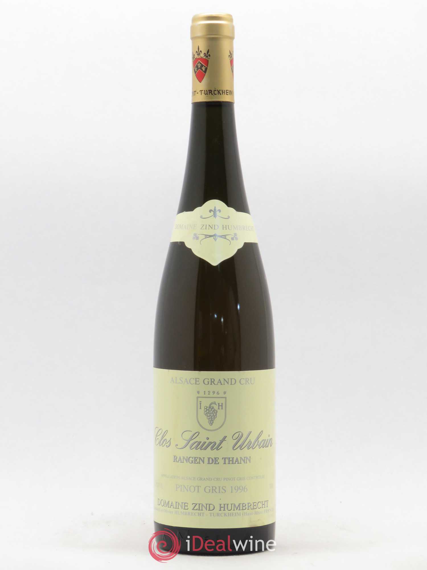 Alsace Pinot Gris Grand Cru Rangen de Thann Clos Saint-Urbain Zind-Humbrecht (Domaine) 1996 - Lot de 1 bouteille - 0
