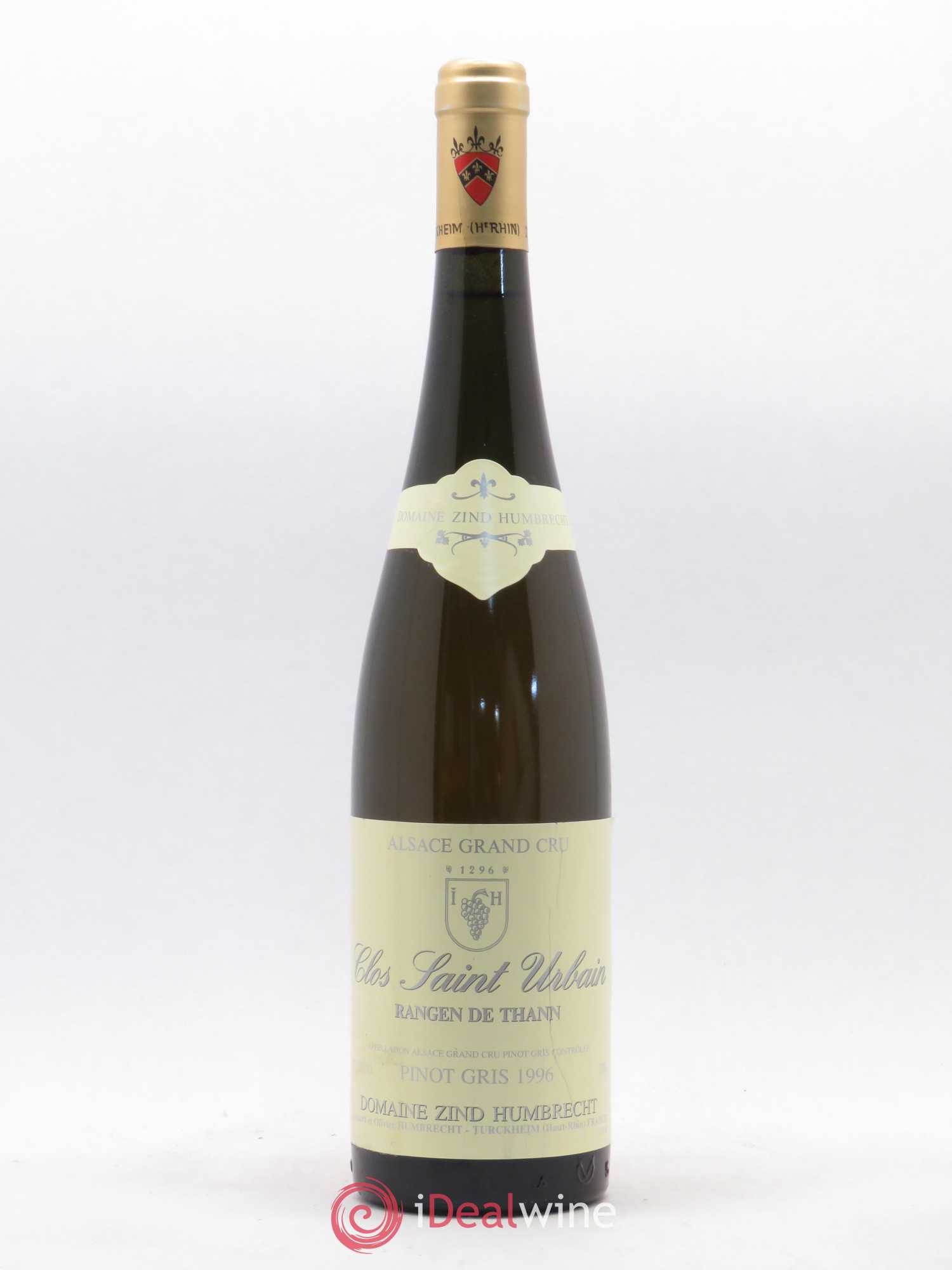 Alsace Pinot Gris Grand Cru Rangen de Thann Clos Saint-Urbain Zind-Humbrecht (Domaine) 1996 - Lot de 1 bouteille - 0