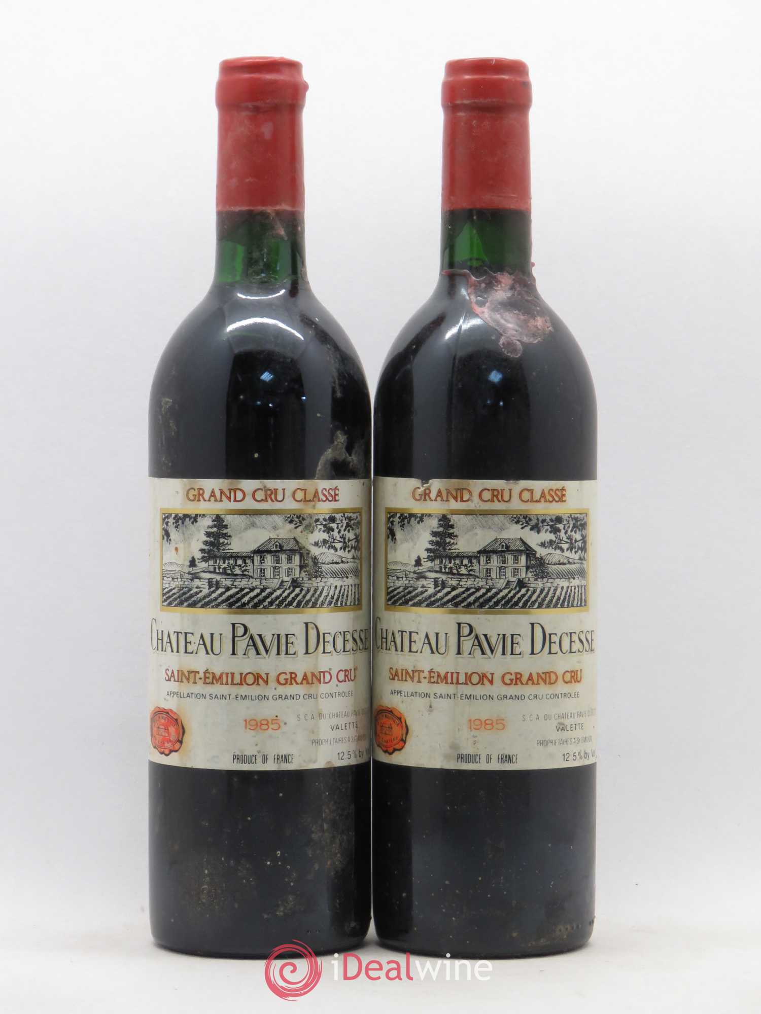 Château Pavie Decesse Grand Cru Classé 1985 - Lot de 2 bouteilles - 0