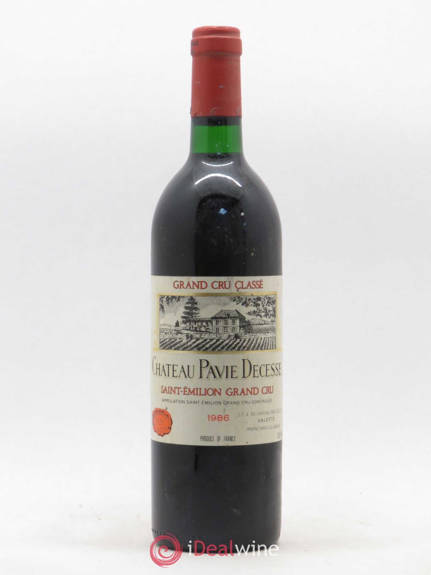 Château Pavie Decesse Grand Cru Classé 1986 - Lot de 1 bouteille - 0
