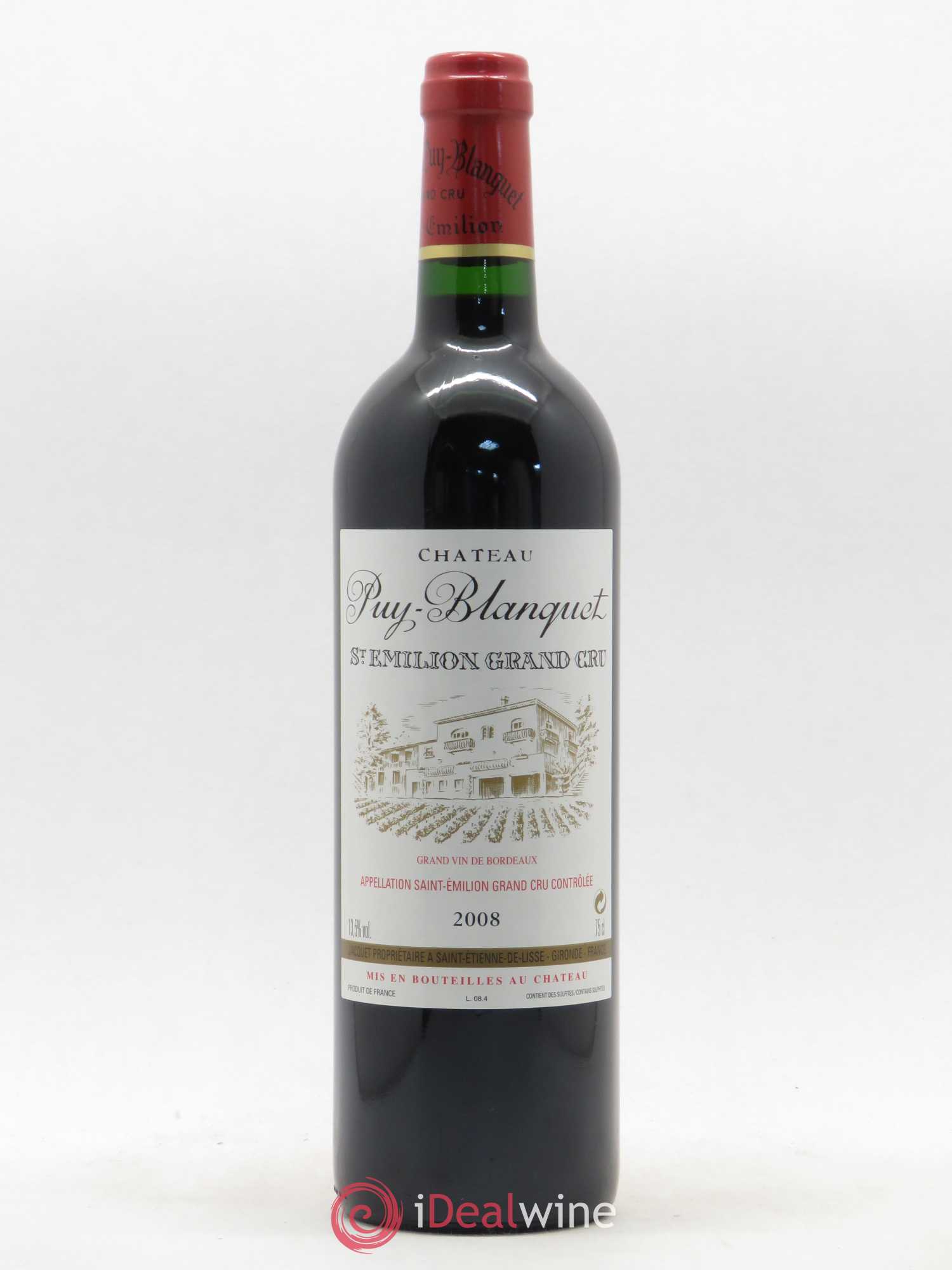 Château Puy Blanquet 2008 - Lot de 1 bouteille - 0
