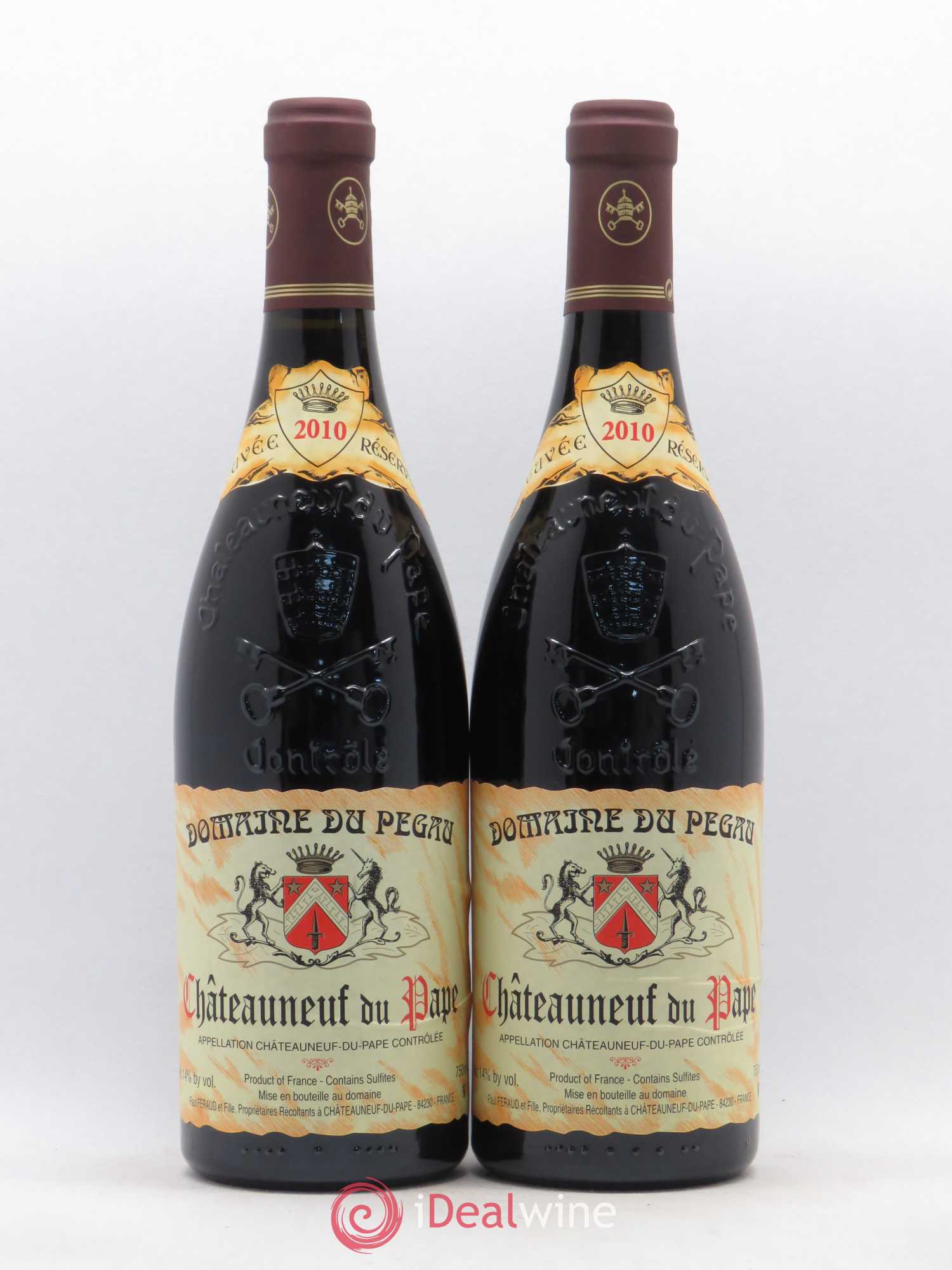 Châteauneuf-du-Pape Domaine du Pégau Cuvée Réservée Paul et Laurence Féraud 2010 - Lot de 2 bouteilles - 0