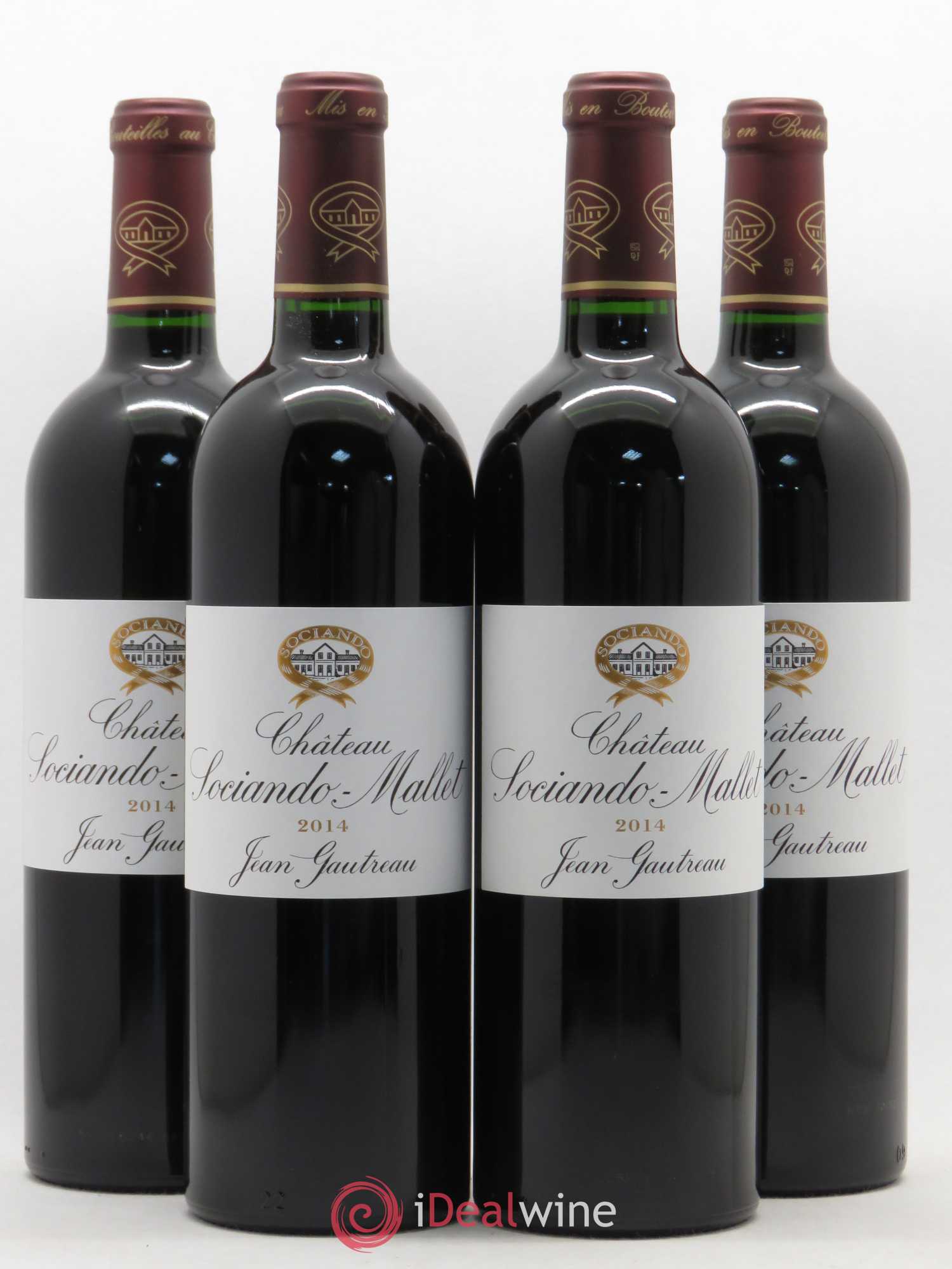 Château Sociando Mallet 2014 - Lot de 4 bouteilles - 0