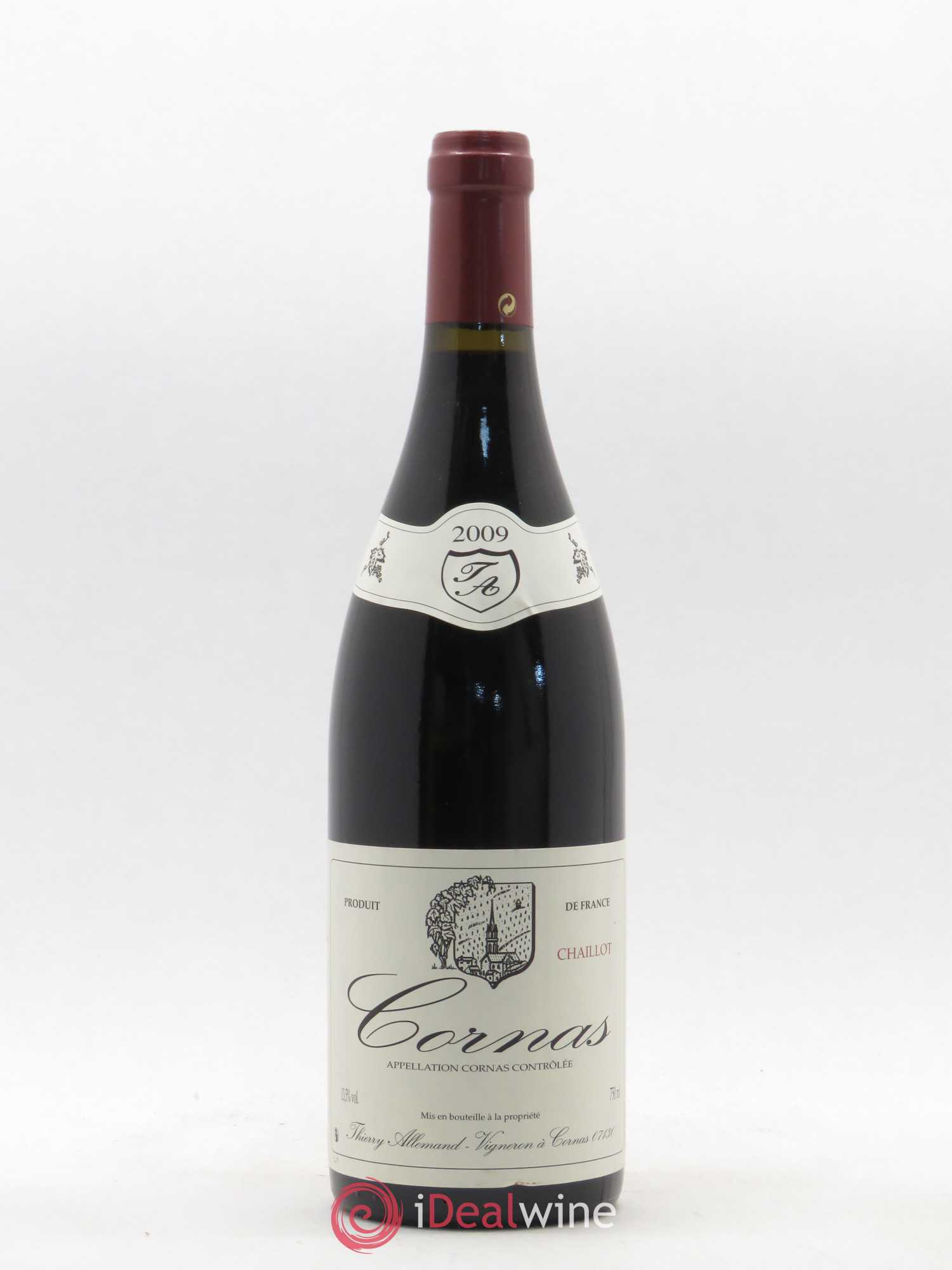 Cornas Chaillot Thierry Allemand 2009 - Lot de 1 bouteille - 0