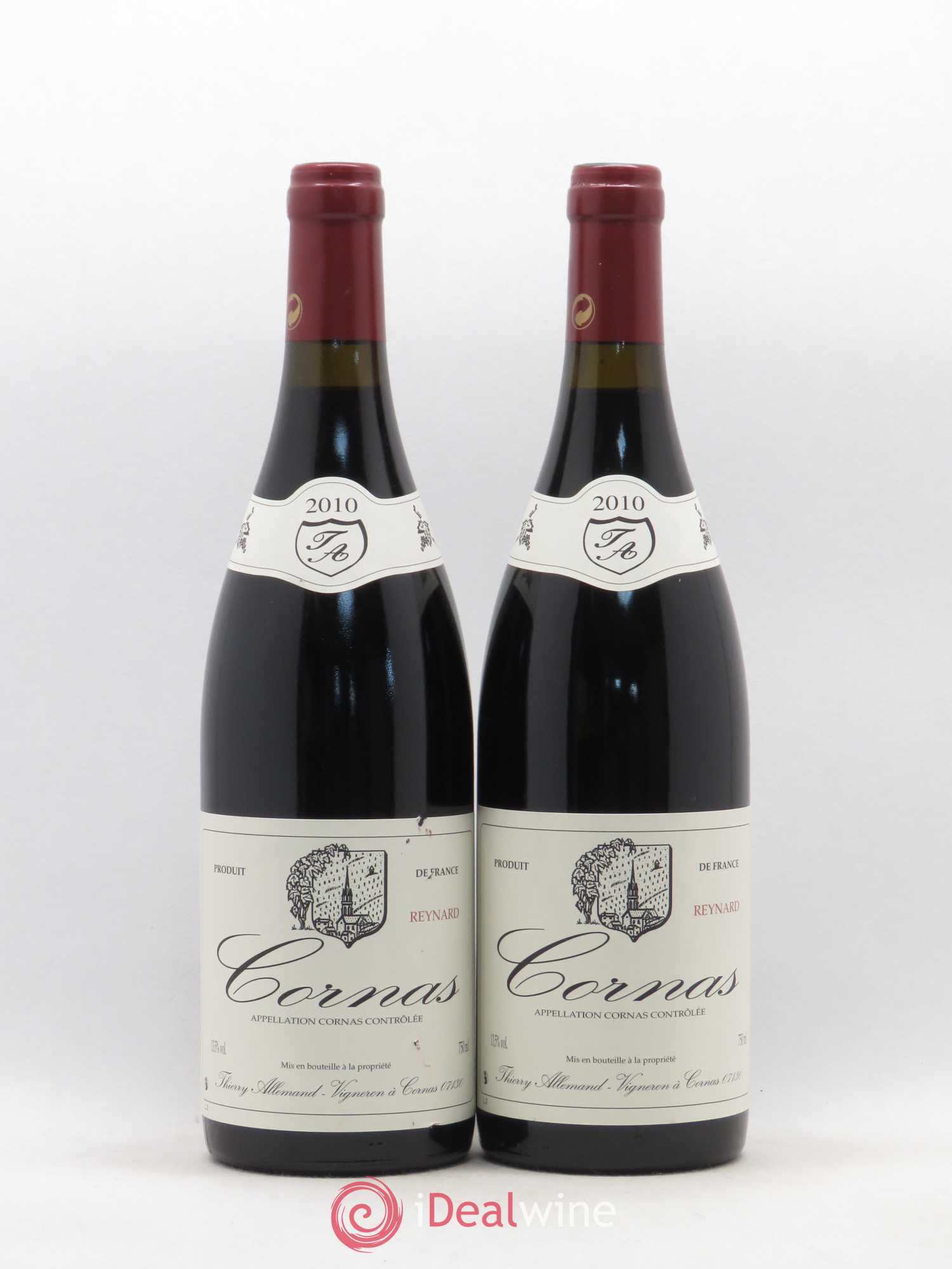 Cornas Reynard Thierry Allemand 2010 - Lot de 2 bouteilles - 0