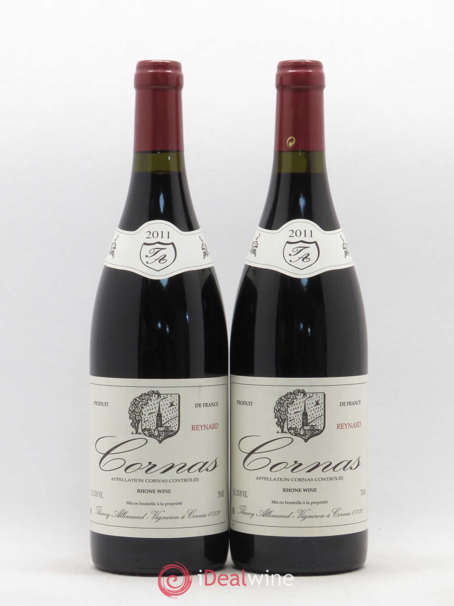 Cornas Reynard Thierry Allemand 2011 - Lot de 2 bouteilles - 0