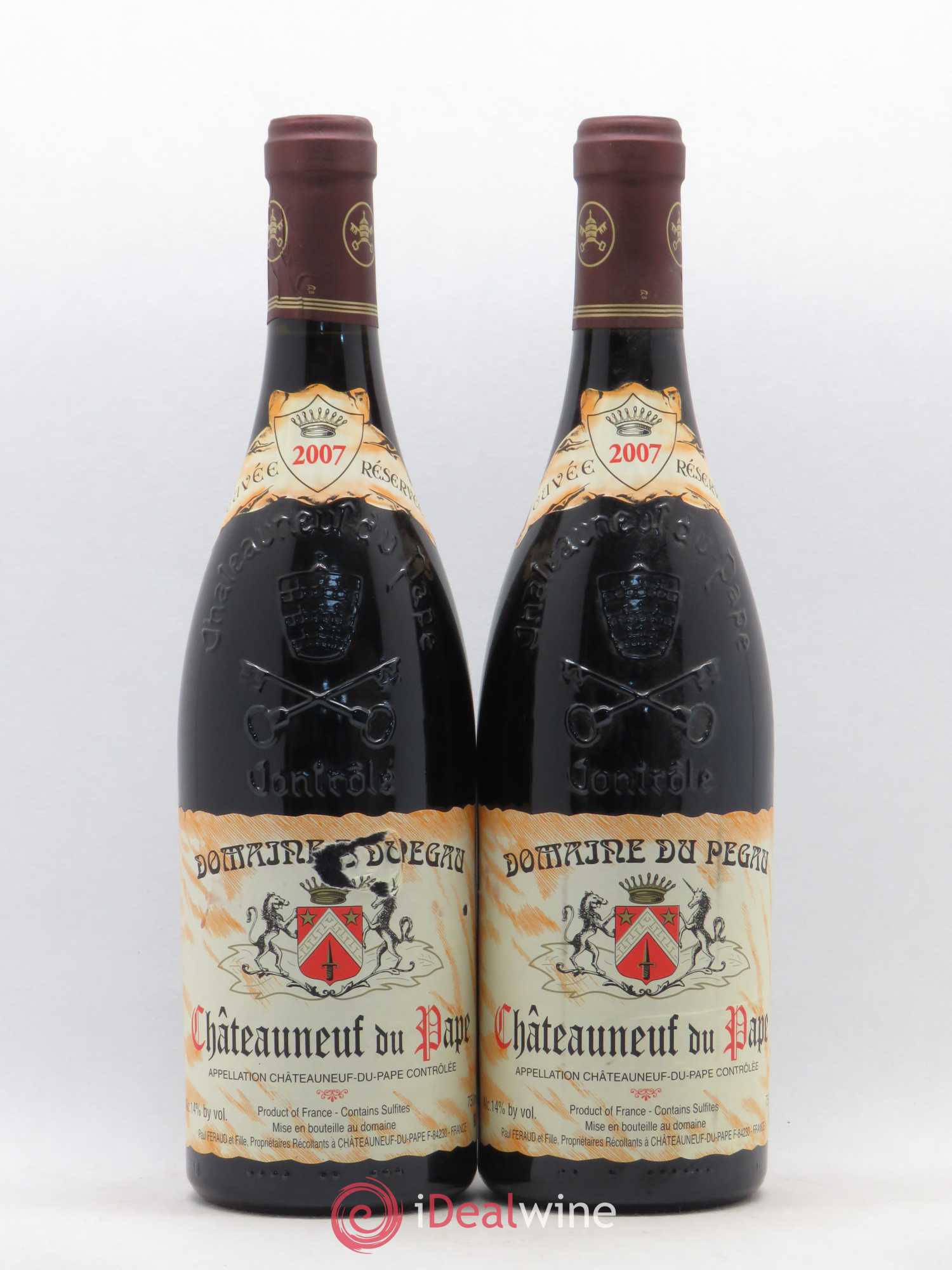 Châteauneuf-du-Pape Domaine du Pégau Cuvée Réservée Paul et Laurence Féraud 2007 - Lot de 2 bouteilles - 0