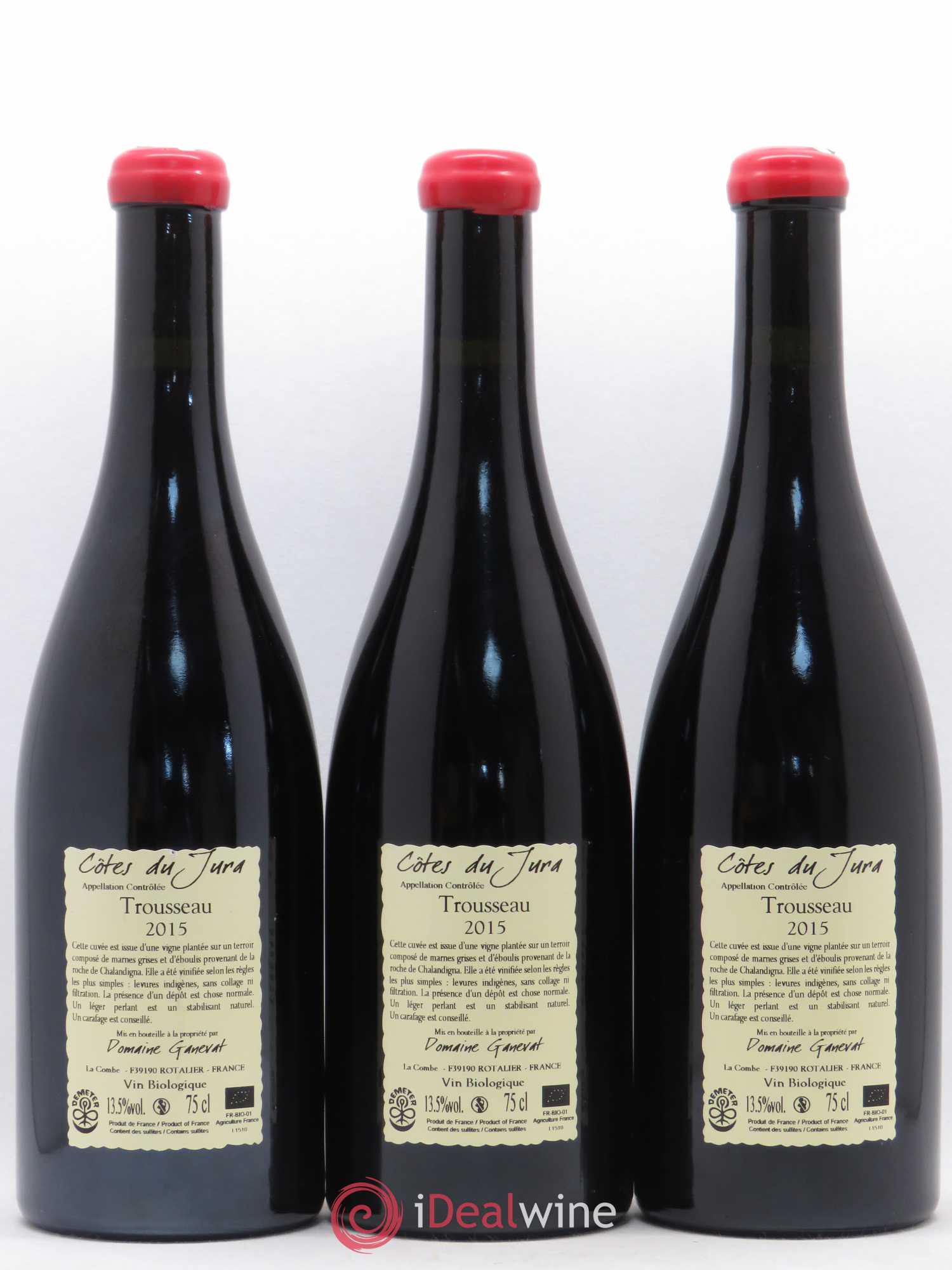 Côtes du Jura Plein Sud Jean-François Ganevat (Domaine) 2015 - Lot de 3 bouteilles - 1