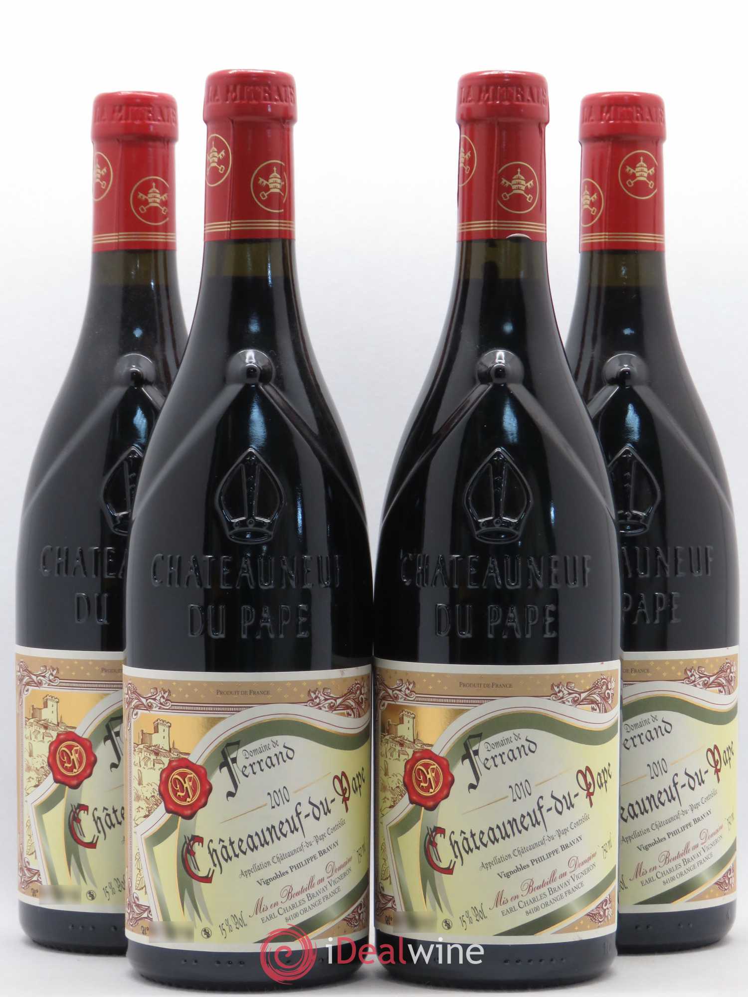 Châteauneuf-du-Pape Domaine Ferrand 2010 - Lot de 4 bouteilles - 0
