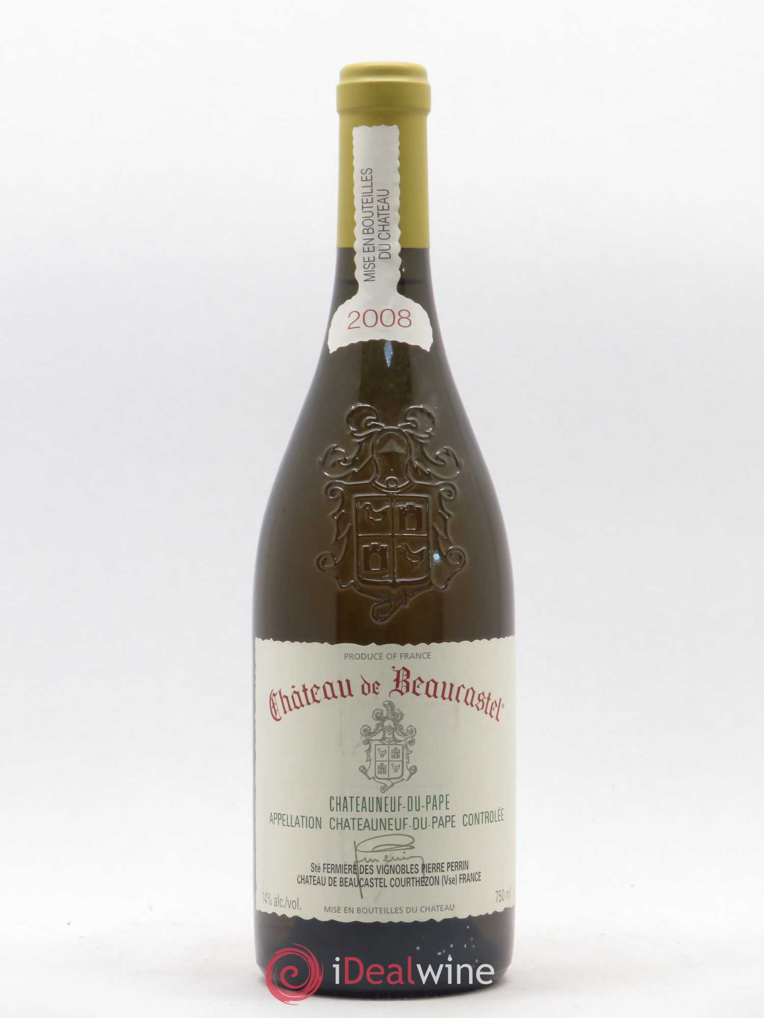 Châteauneuf-du-Pape Château de Beaucastel Famille Perrin 2008 - Lot de 1 bouteille - 0
