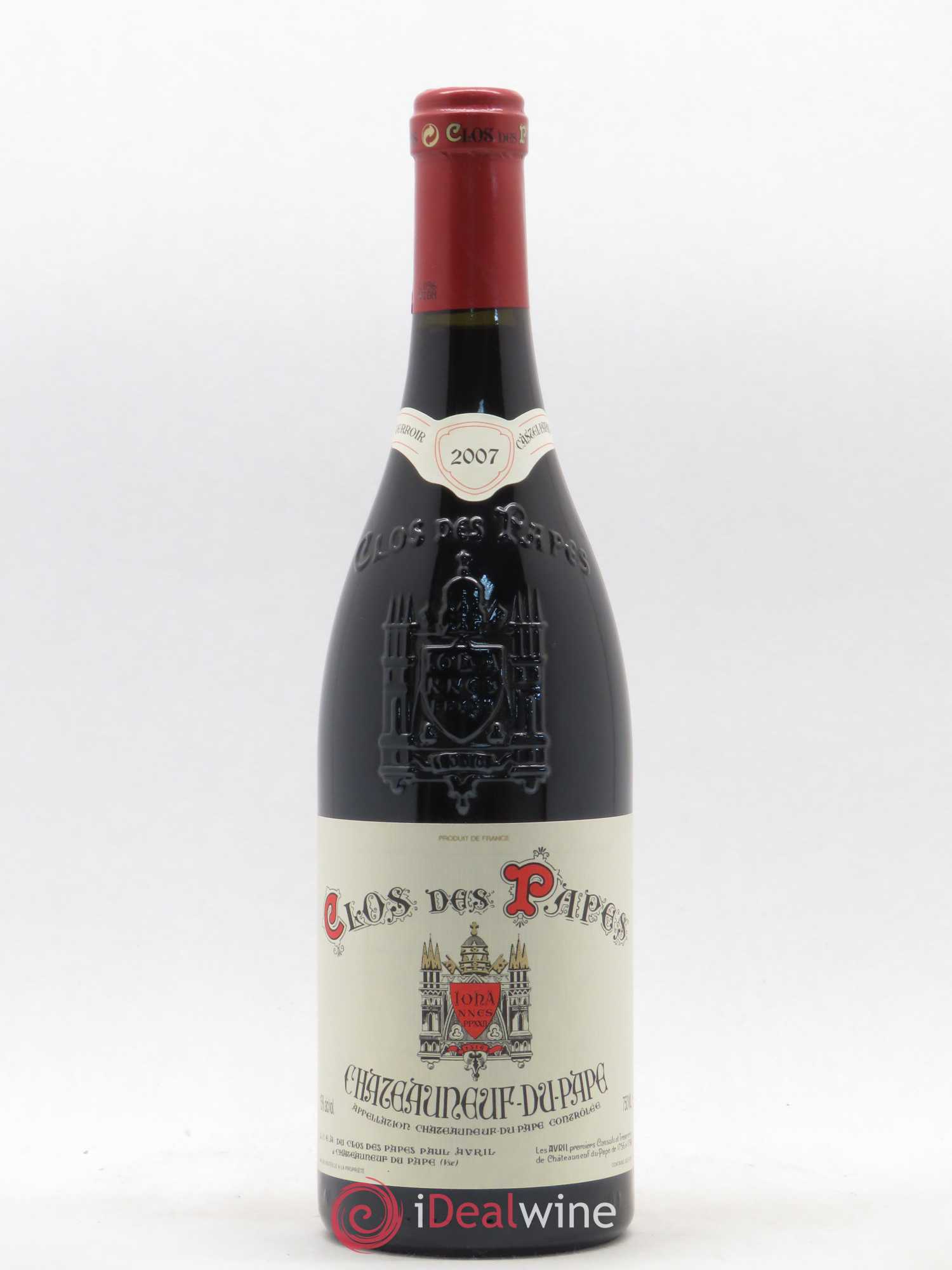 Châteauneuf-du-Pape Clos des Papes - Paul Avril 2007 - Lot de 1 bouteille - 0