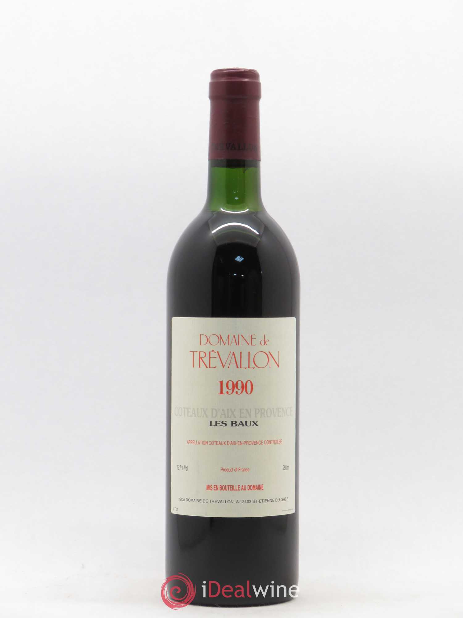 Coteaux d'Aix-en-Provence Trévallon (Domaine de) Eloi Dürrbach 1990 - Lot de 1 bouteille - 0