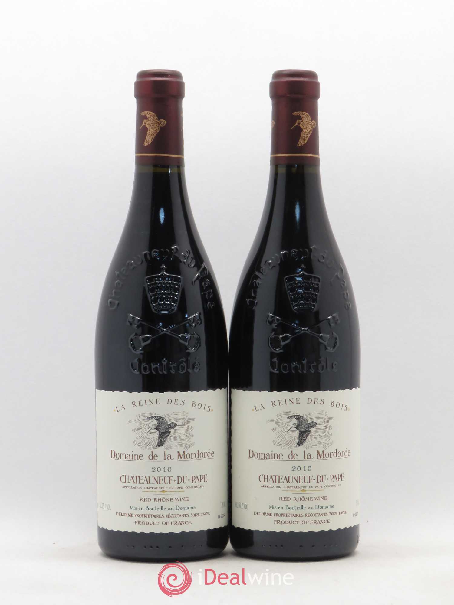Châteauneuf-du-Pape Domaine de La Mordorée (Domaine de) La Reine Des Bois 2010 - Lotto di 2 bottiglie - 0