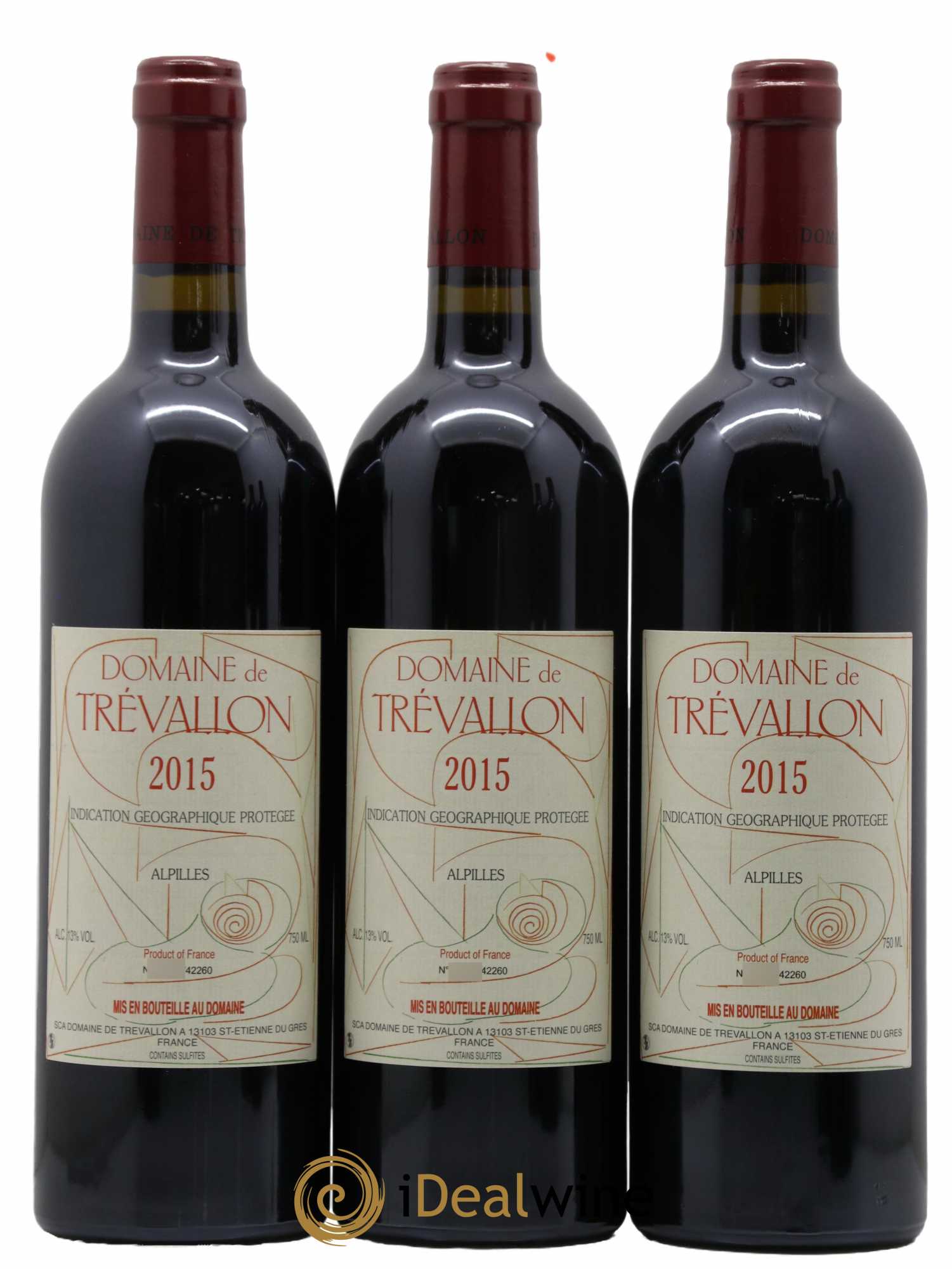 Alpilles Trévallon (Domaine de) Eloi Dürrbach 2015 - Lot de 6 bouteilles - 1