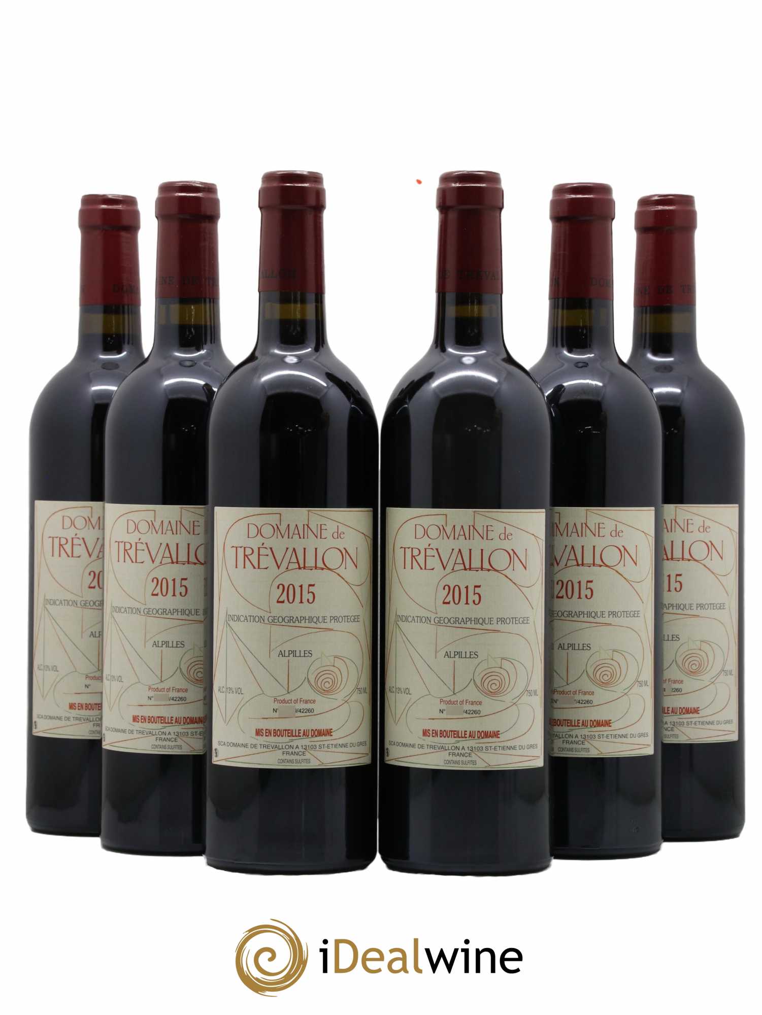 Alpilles Trévallon (Domaine de) Eloi Dürrbach 2015 - Lot de 6 bouteilles - 0