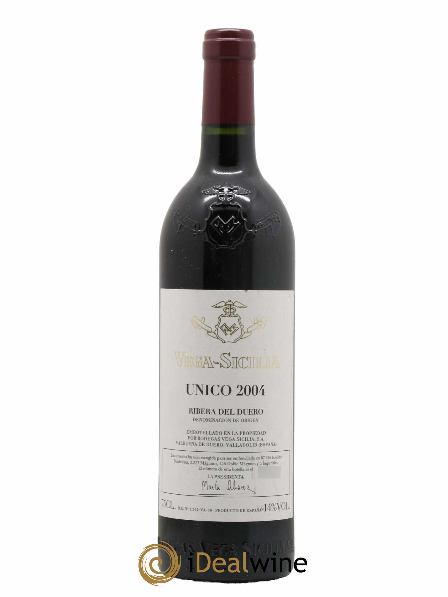 Ribera Del Duero DO Vega Sicilia Unico Famille Alvarez 2004 - Lot de 1 bouteille - 0