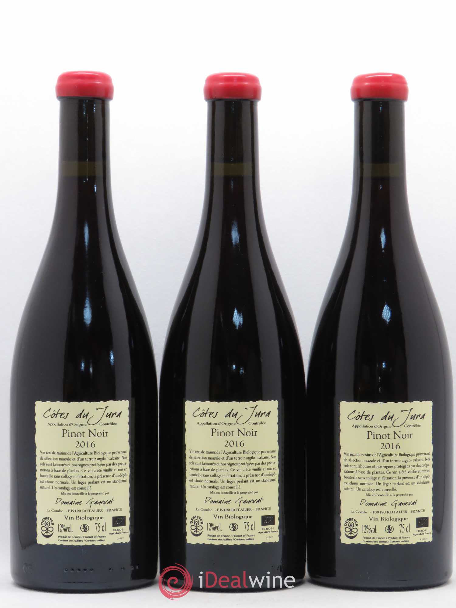 Côtes du Jura Cuvée Julien Jean-François Ganevat (Domaine) 2016 - Lot de 3 bouteilles - 1
