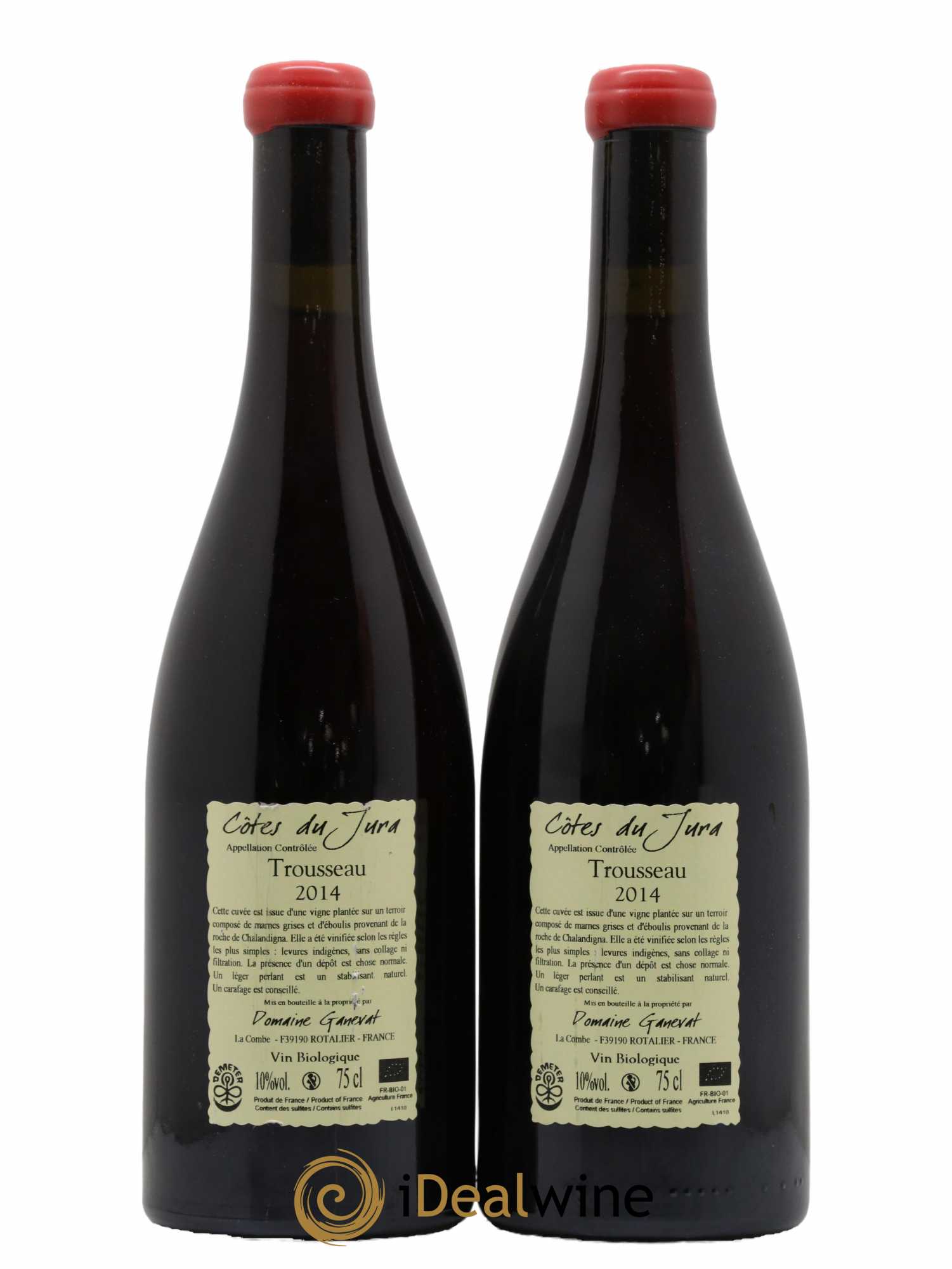 Côtes du Jura Plein Sud Jean-François Ganevat (Domaine) 2014 - Lot de 2 bouteilles - 1