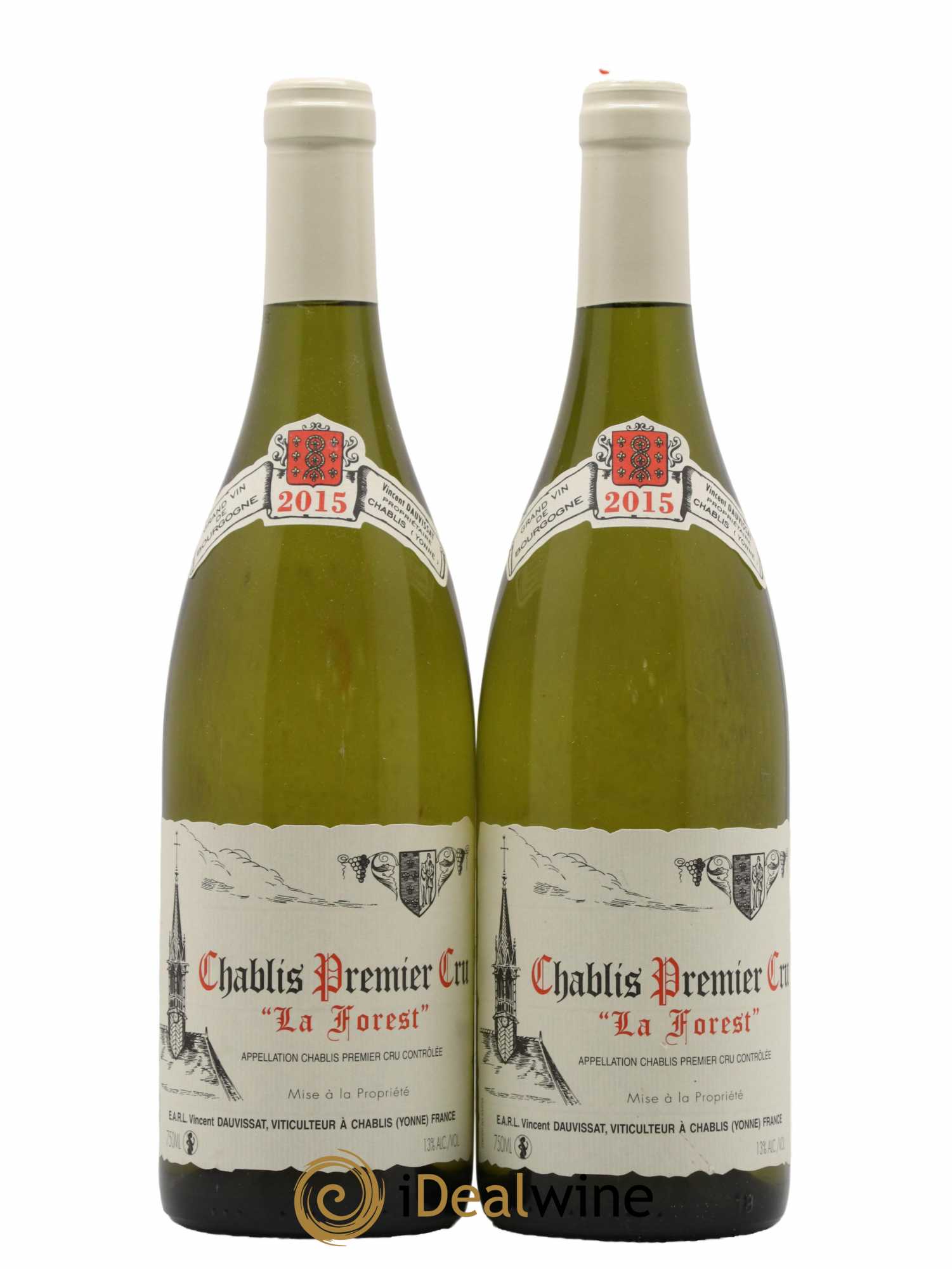 Chablis 1er Cru La Forest Vincent Dauvissat (Domaine) 2015 - Lot de 2 bouteilles - 0