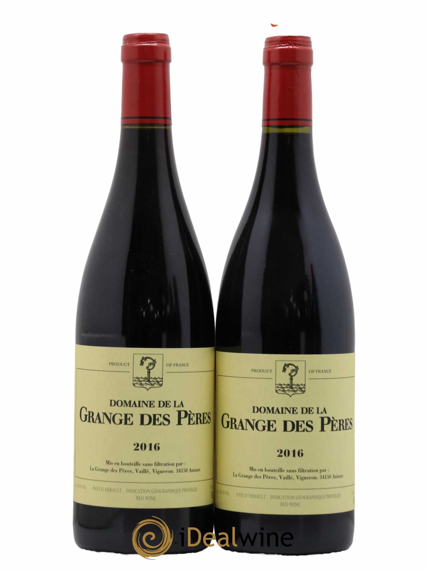 Pays d'Hérault Grange des Pères Laurent Vaillé 2016 - Lot de 2 bouteilles - 0