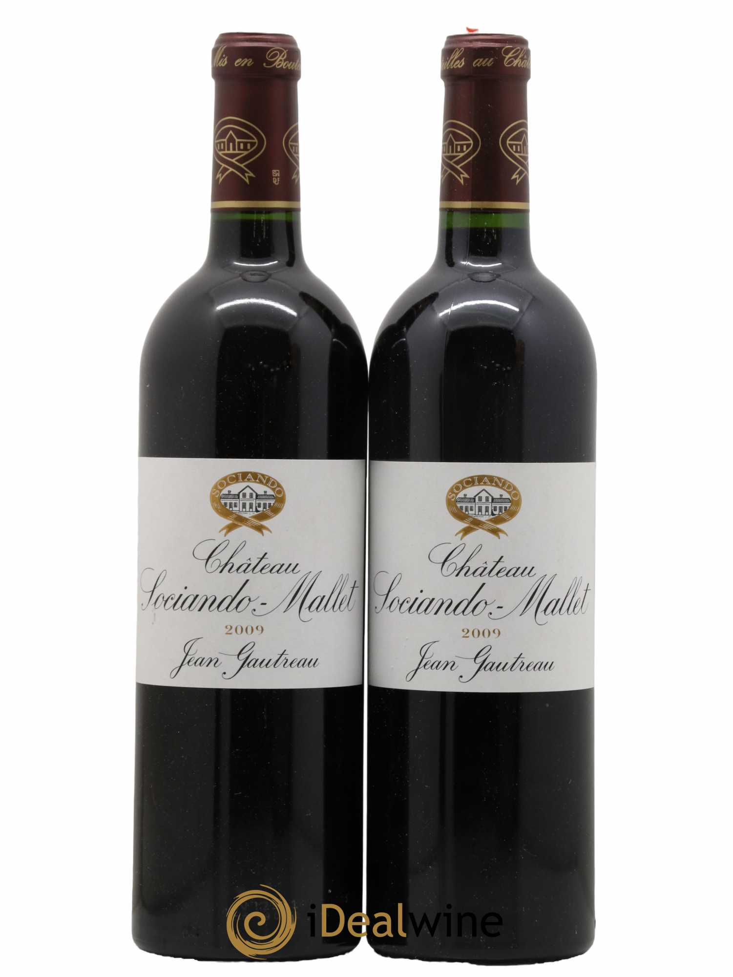 Château Sociando Mallet 2009 - Lot de 2 bouteilles - 0