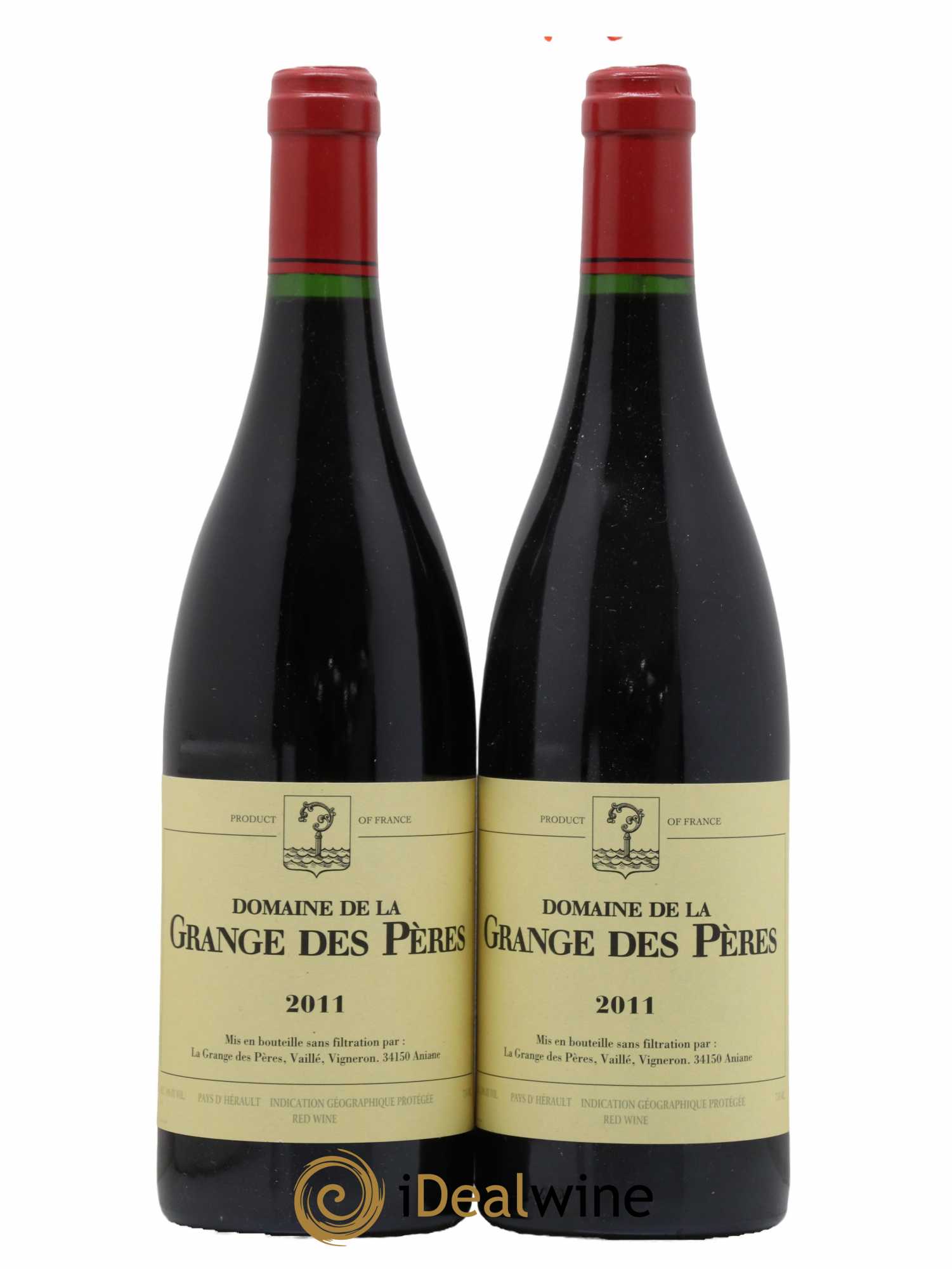 Pays d'Hérault Grange des Pères Laurent Vaillé 2011 - Lot de 2 bouteilles - 0