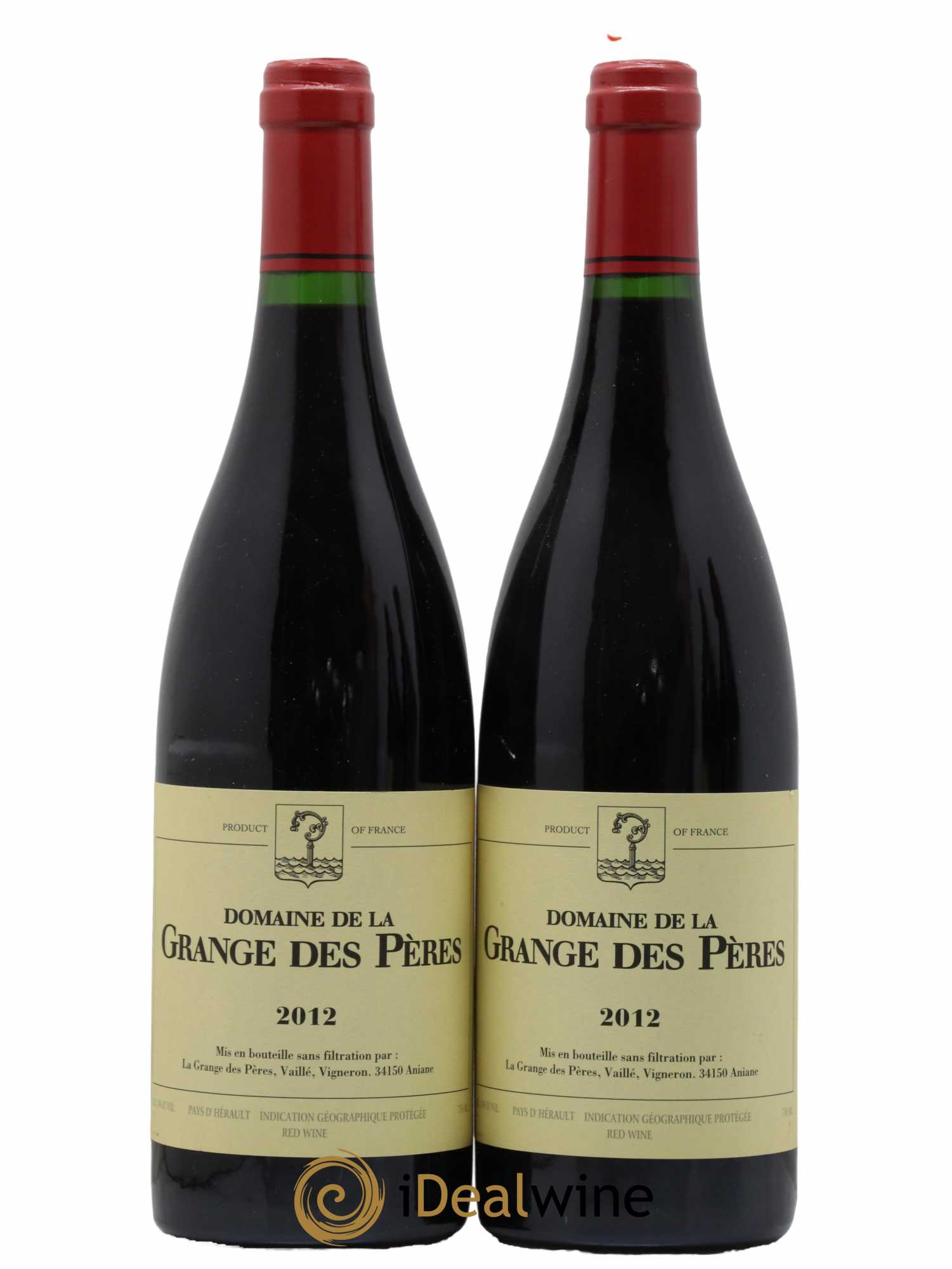 Pays d'Hérault Grange des Pères Laurent Vaillé 2012 - Lot de 2 bouteilles - 0