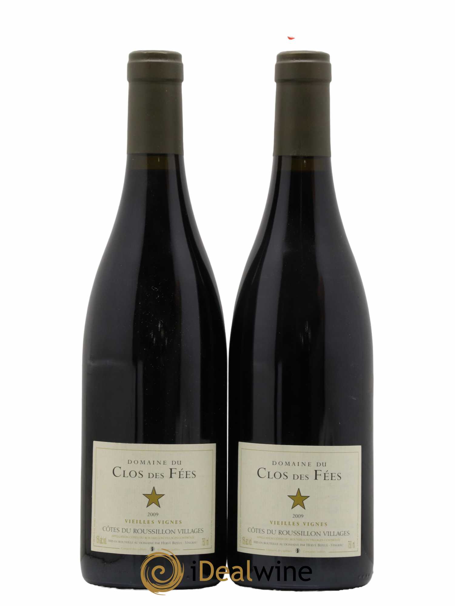 Côtes du Roussillon Villages Clos des Fées Vieilles vignes Hervé Bizeul 2009 - Lot de 2 bouteilles - 0