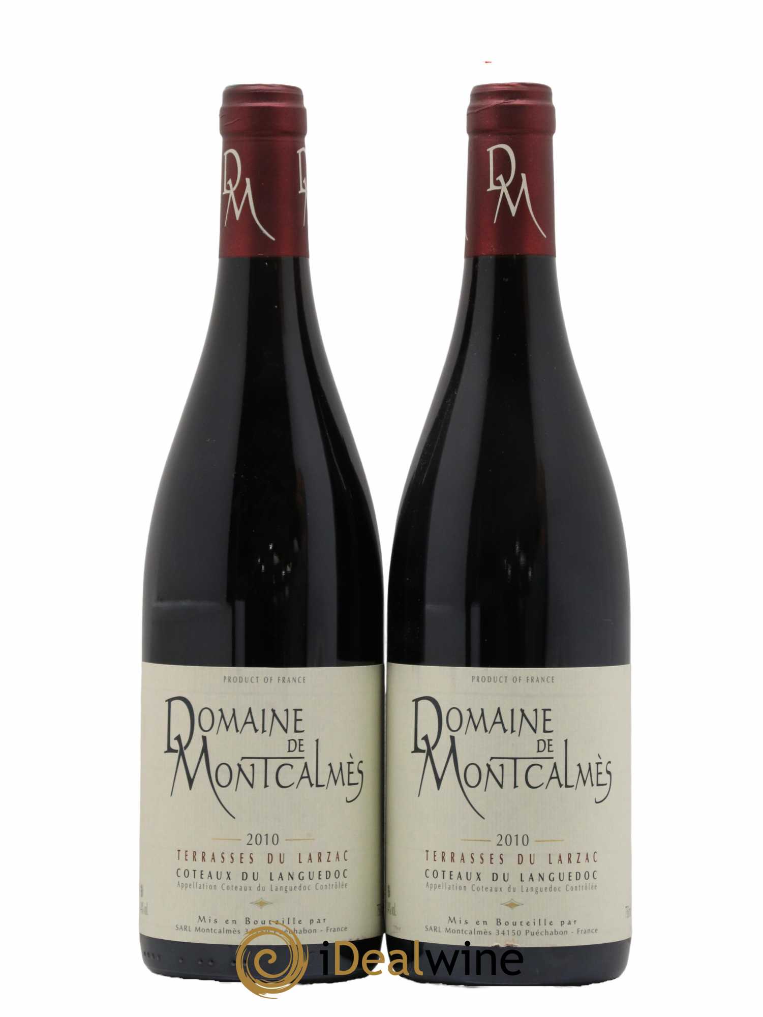 Terrasses du Larzac Domaine de Montcalmès Frédéric Pourtalié 2010 - Lot de 2 bouteilles - 0
