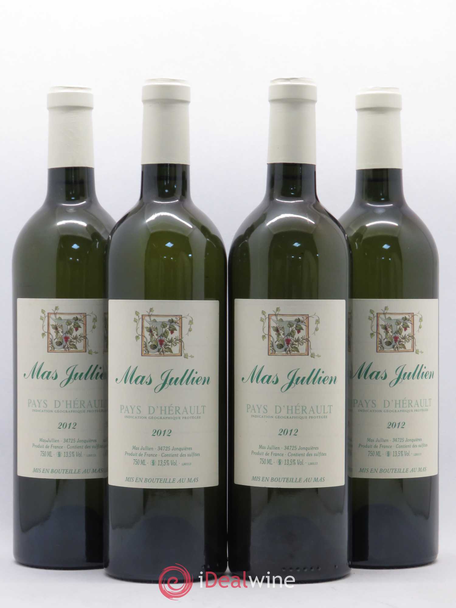 Pays d'Hérault Mas Jullien Olivier Jullien 2012 - Lot de 4 bouteilles - 0