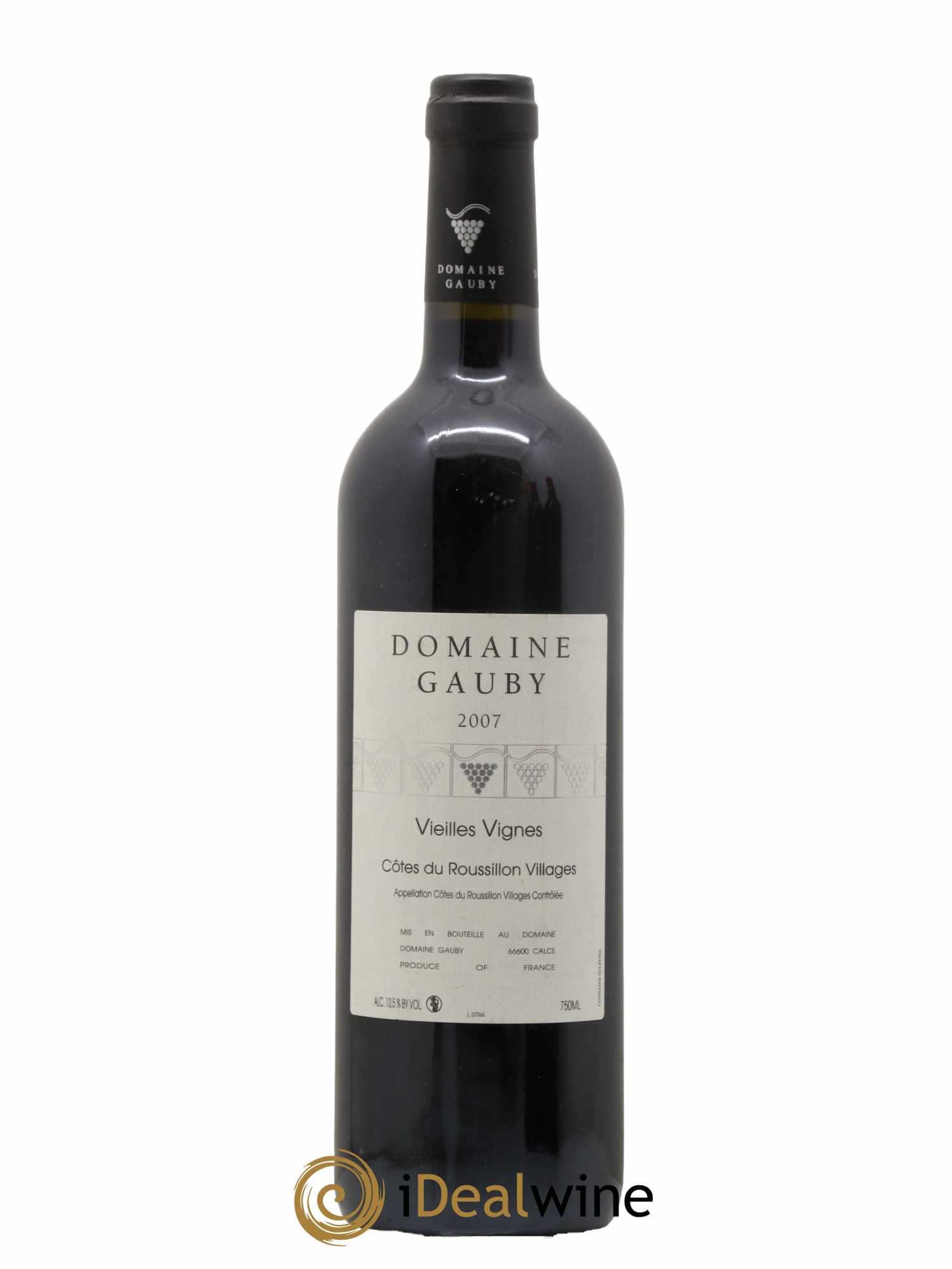 Côtes du Roussillon Villages Vieilles vignes Gauby (Domaine) 2007 - Lot de 1 bouteille - 0
