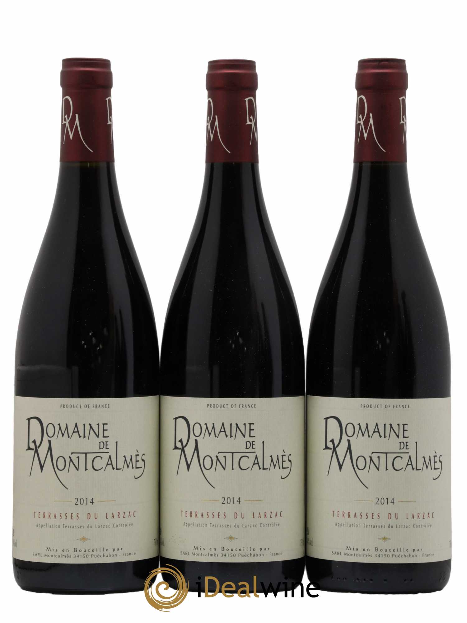 Terrasses du Larzac Domaine de Montcalmès Frédéric Pourtalié 2014 - Lot de 3 bouteilles - 0