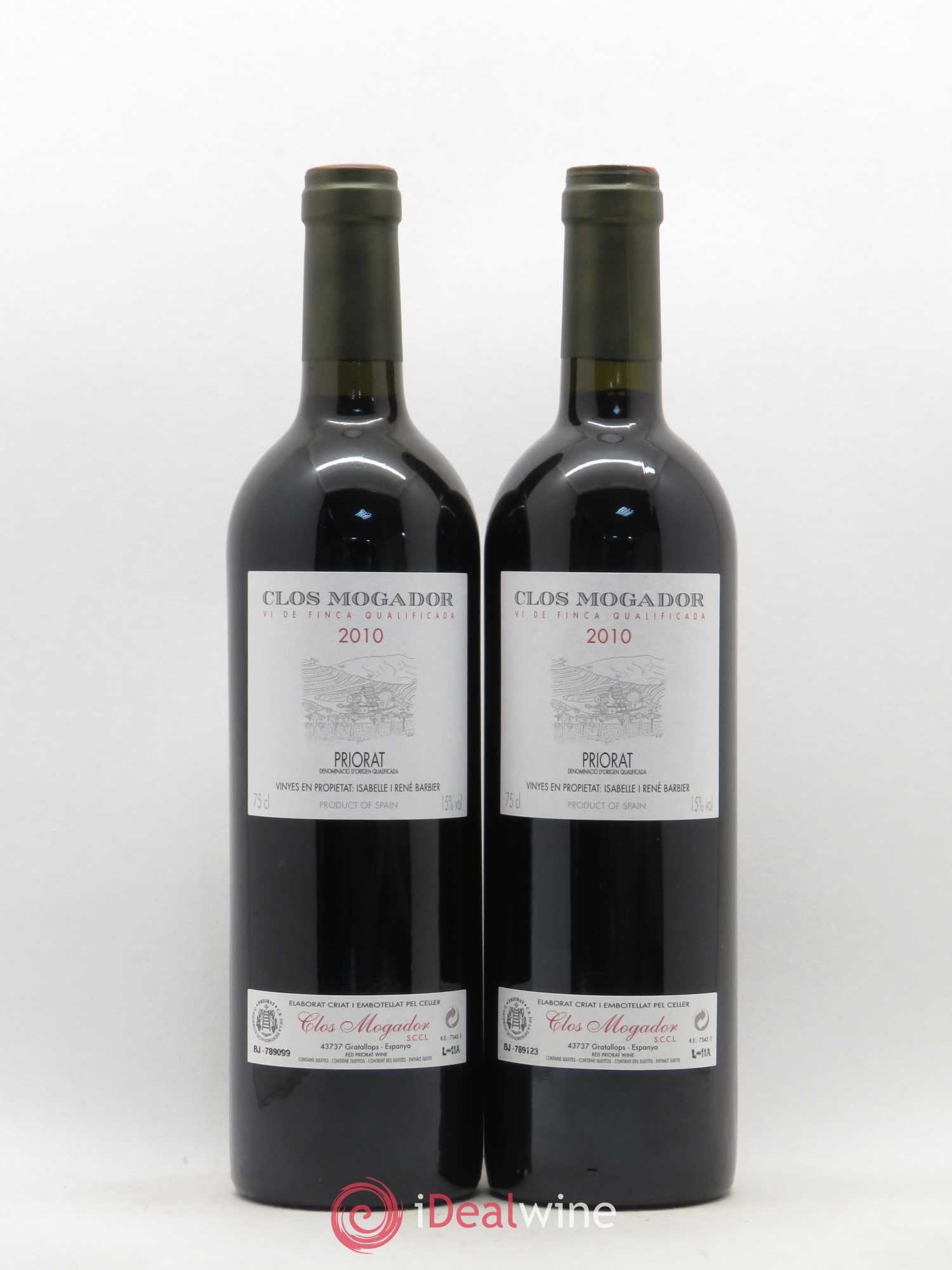 Priorat Clos Mogador DOCA René Barbier 2010 - Lot de 2 bouteilles - 0