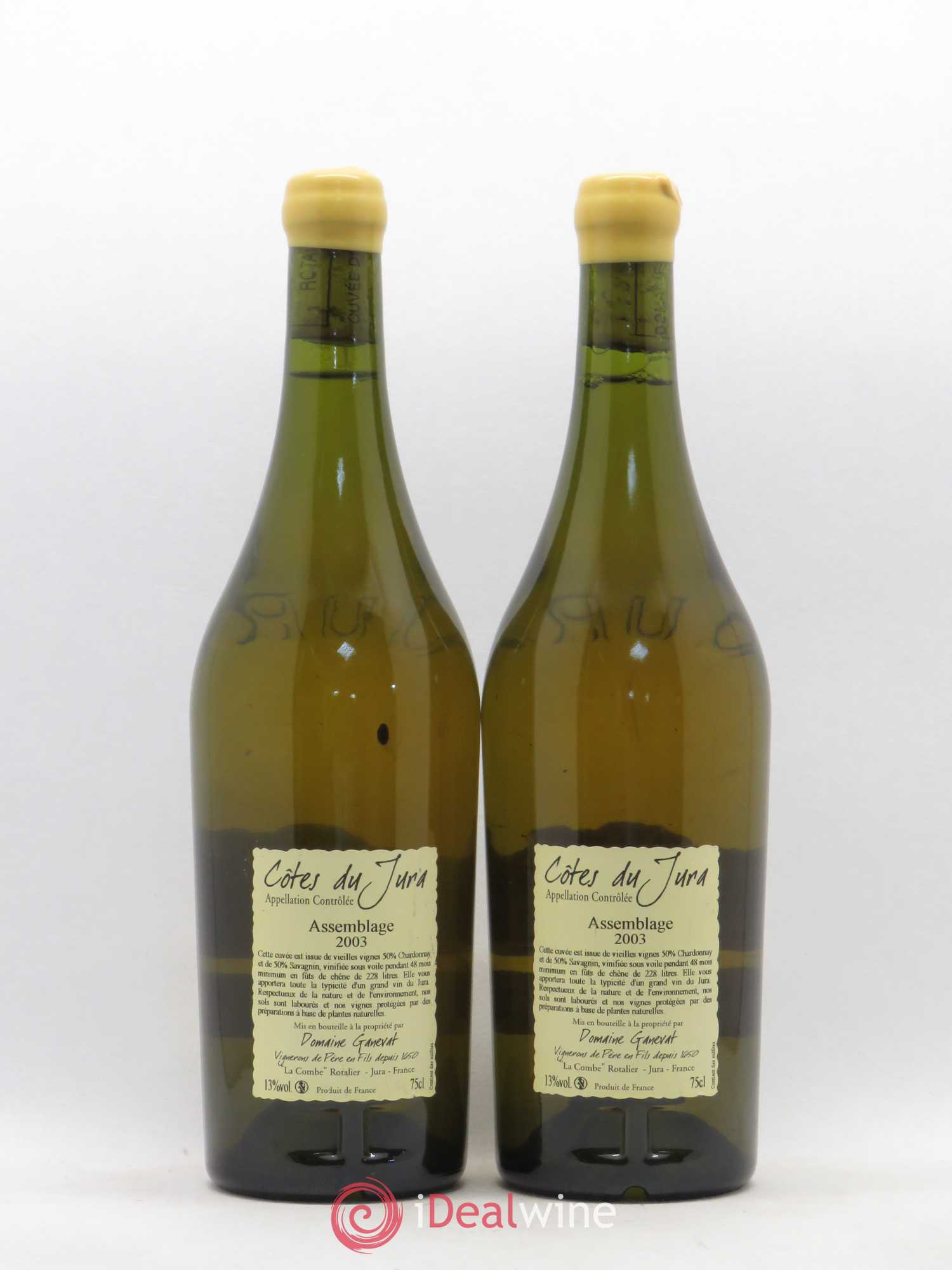 Côtes du Jura Cuvée de Garde Jean-François Ganevat (Domaine) 2003 - Lot de 2 bouteilles - 1