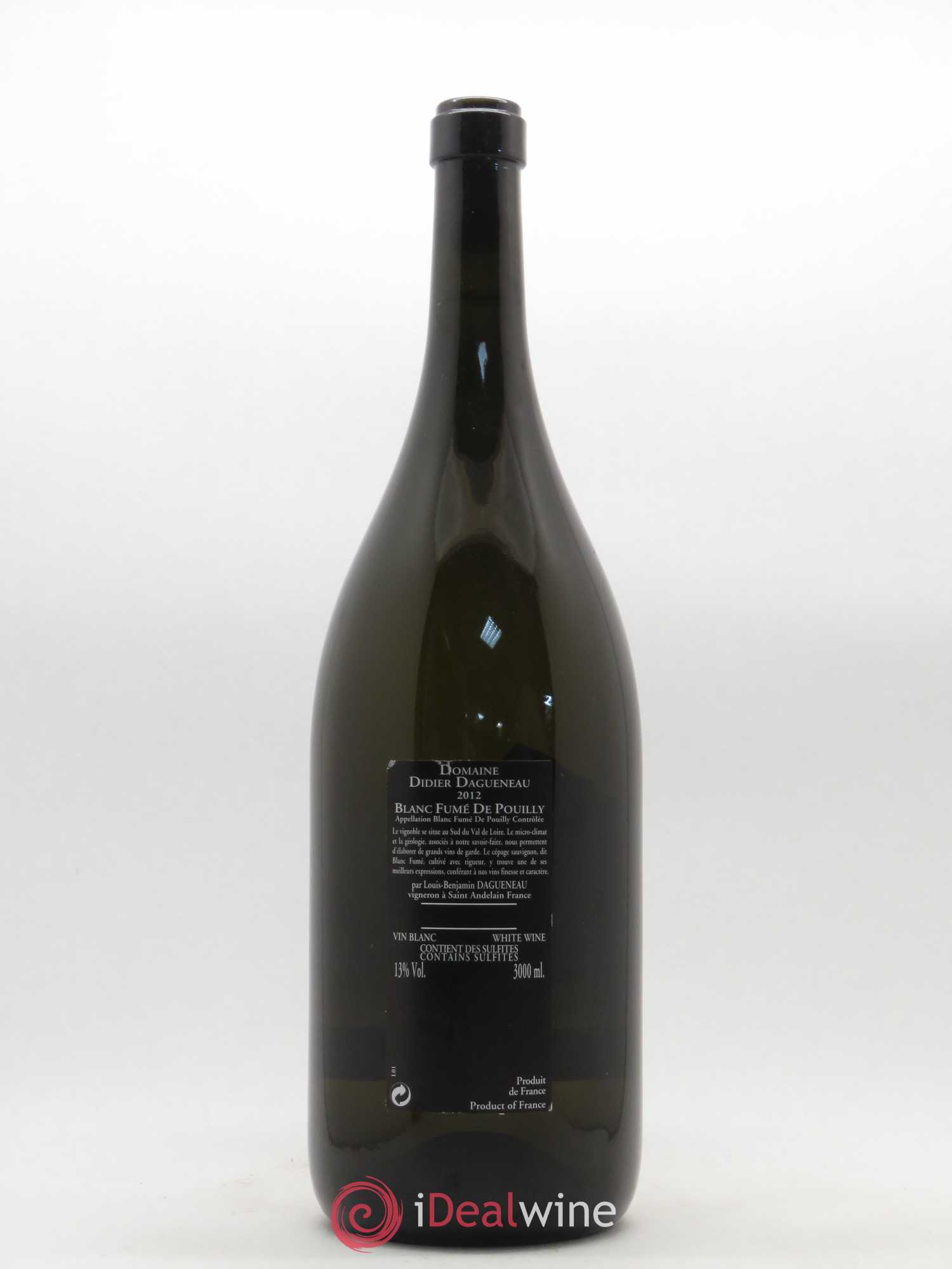 Vin de France (anciennement Pouilly-Fumé) Silex Dagueneau (Domaine Didier - Louis-Benjamin) 2012 - Lotto di 1 jéroboam - 1