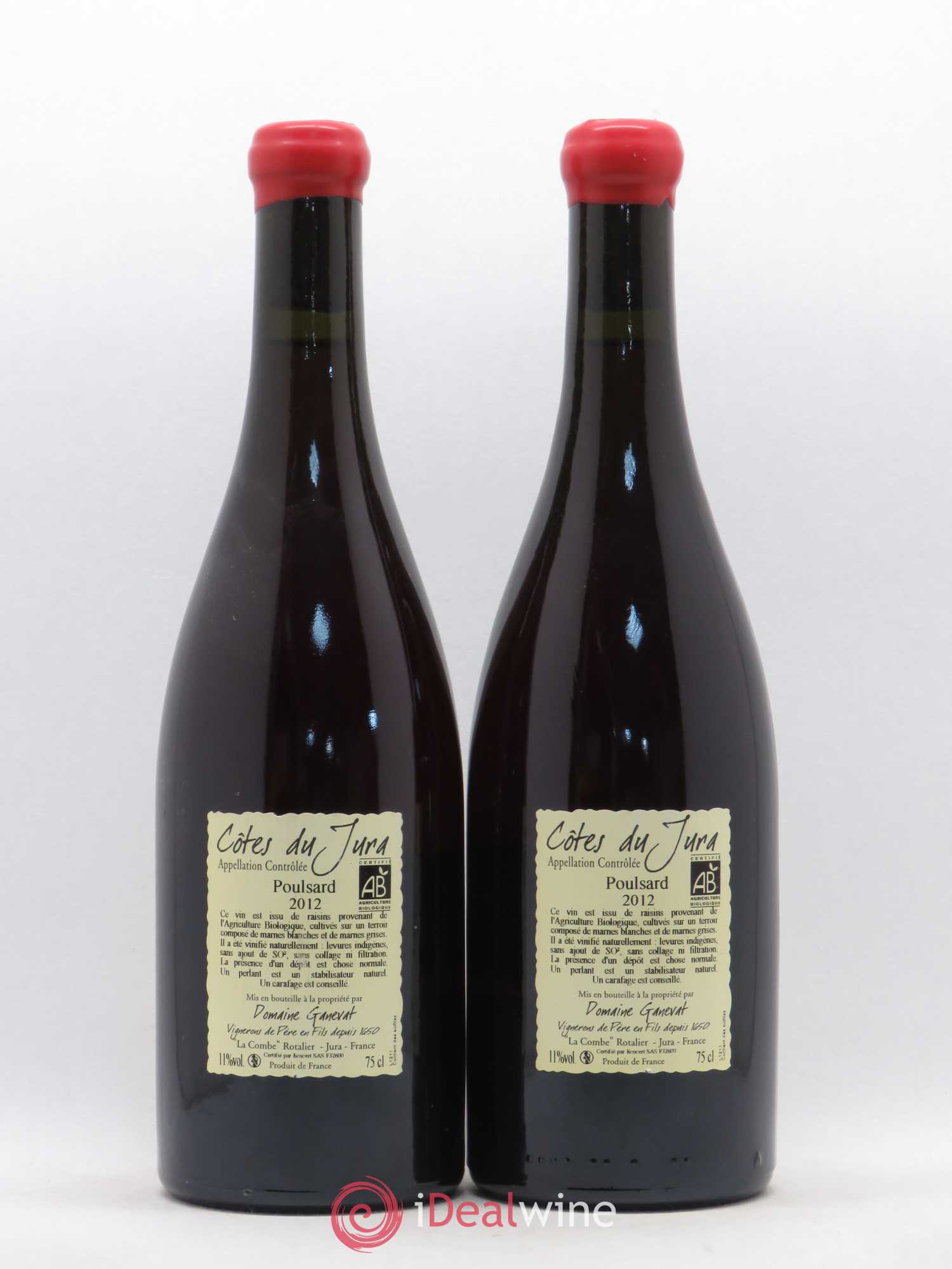 Côtes du Jura Cuvée de l'Enfant Terrible Jean-François Ganevat (Domaine) 2012 - Lot de 2 bouteilles - 1