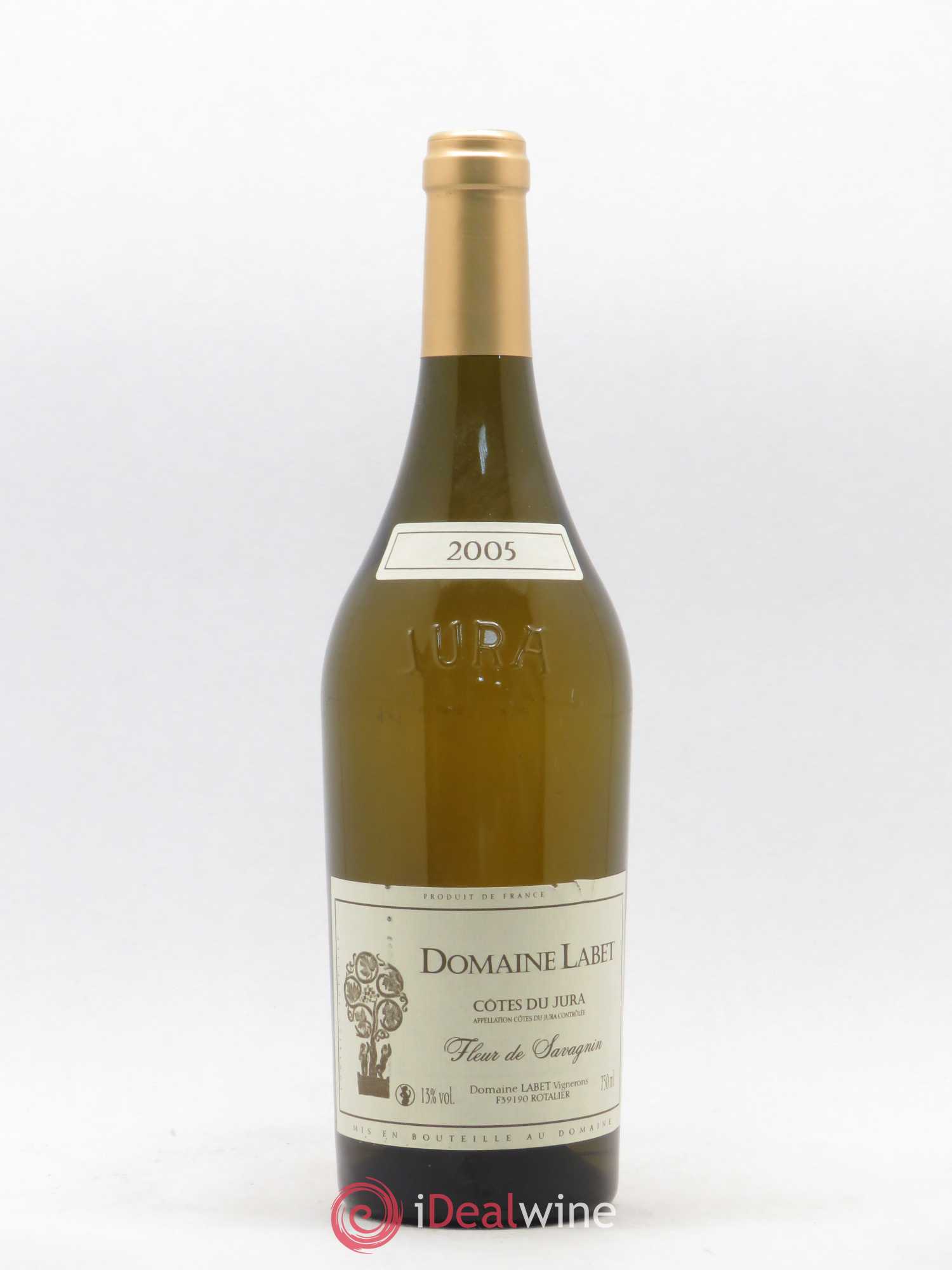 Côtes du Jura Fleur de Savagnin Romain - Julien - Charline Labet 2005 - Lot de 1 bouteille - 0