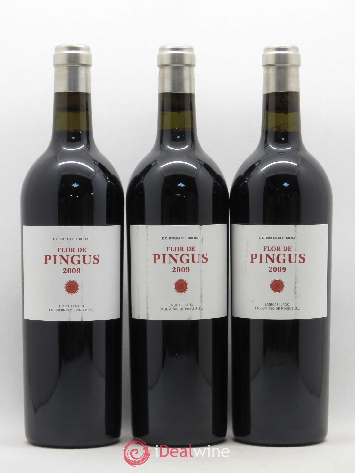 Ribera Del Duero Flor de Pingus Dominio de Pingus - Peter Sisseck 2009 - Lot de 3 bouteilles - 0