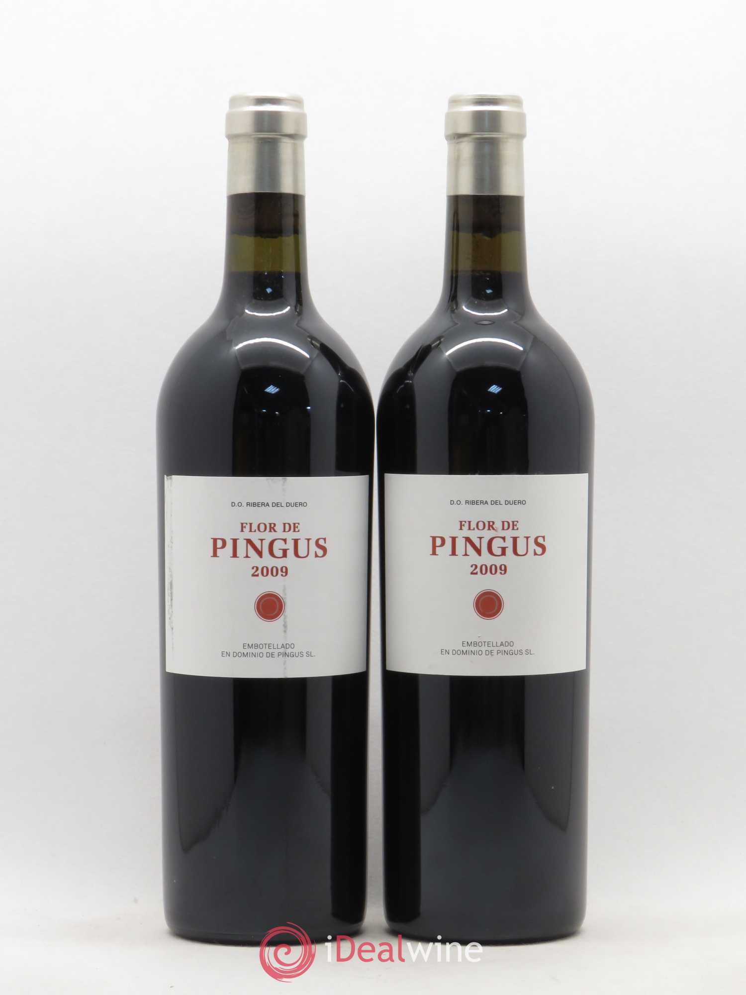 Ribera Del Duero Flor de Pingus Dominio de Pingus - Peter Sisseck 2009 - Lot de 2 bouteilles - 0