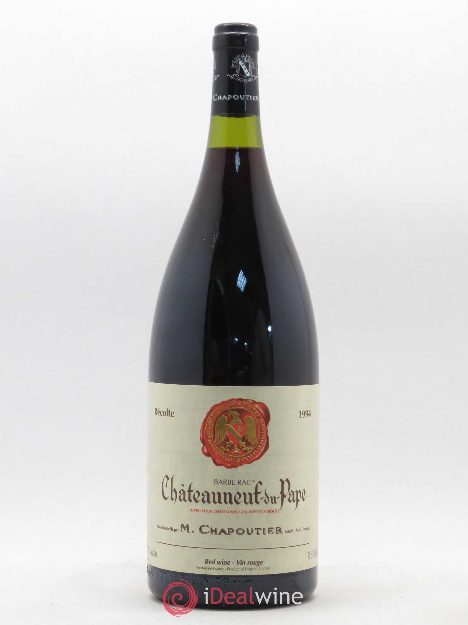 Châteauneuf-du-Pape Barbe Rac Chapoutier 1994 - Lot de 1 magnum - 0