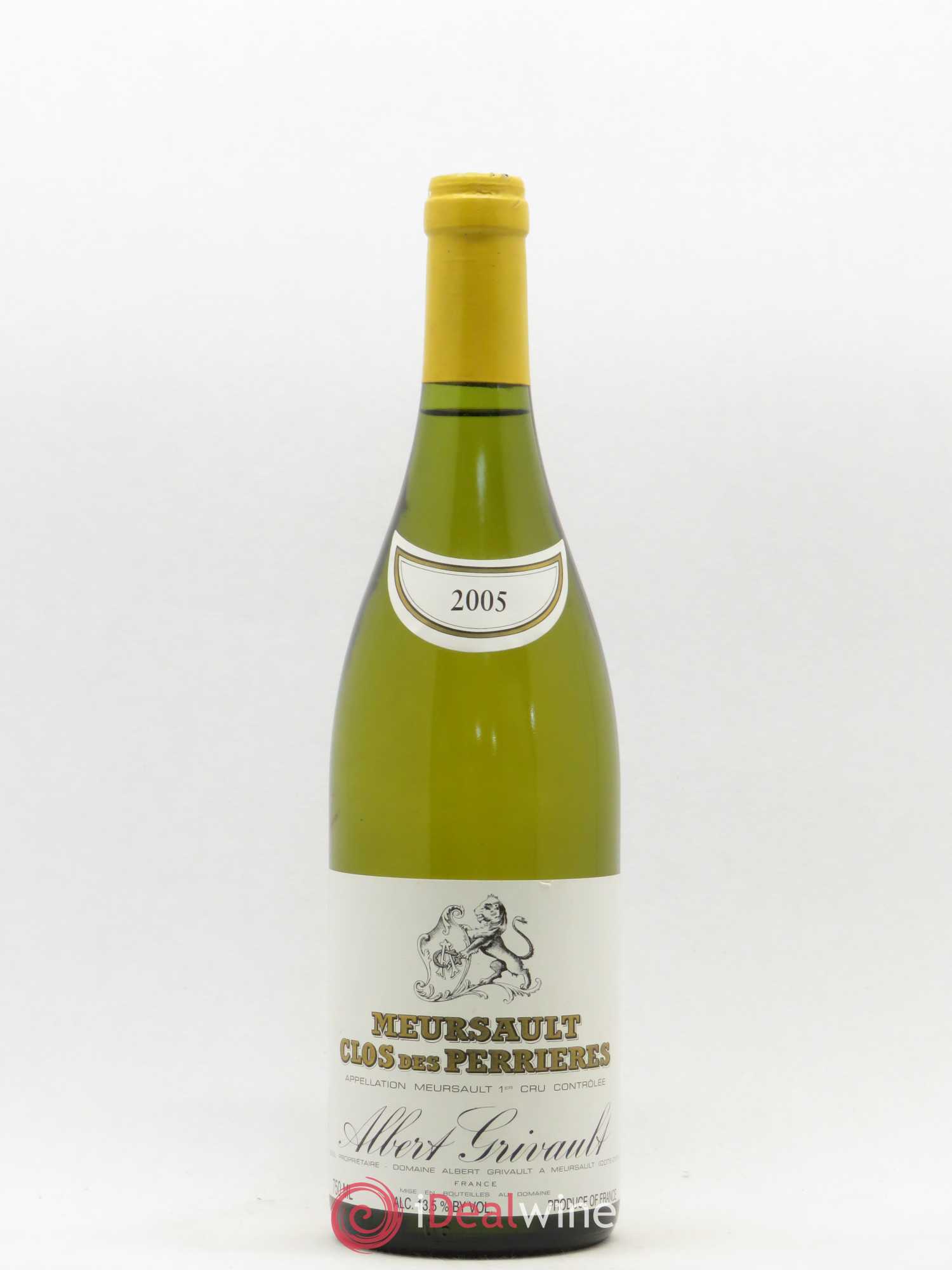 Meursault 1er Cru Clos des Perrières Monopole Albert Grivault 2005 - Lot de 1 bouteille - 0