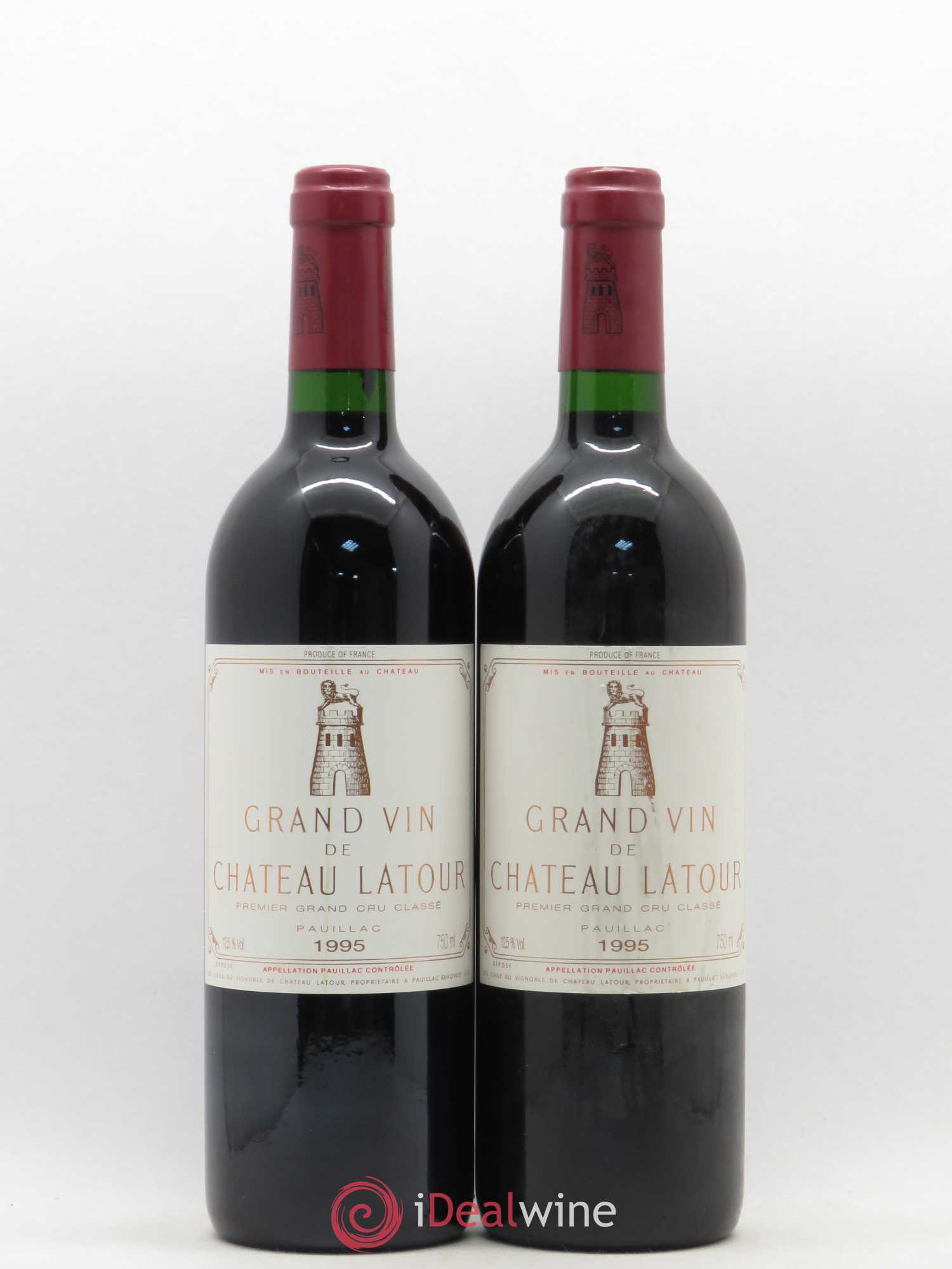 Château Latour 1er Grand Cru Classé 1995 - Lot de 2 bouteilles - 0