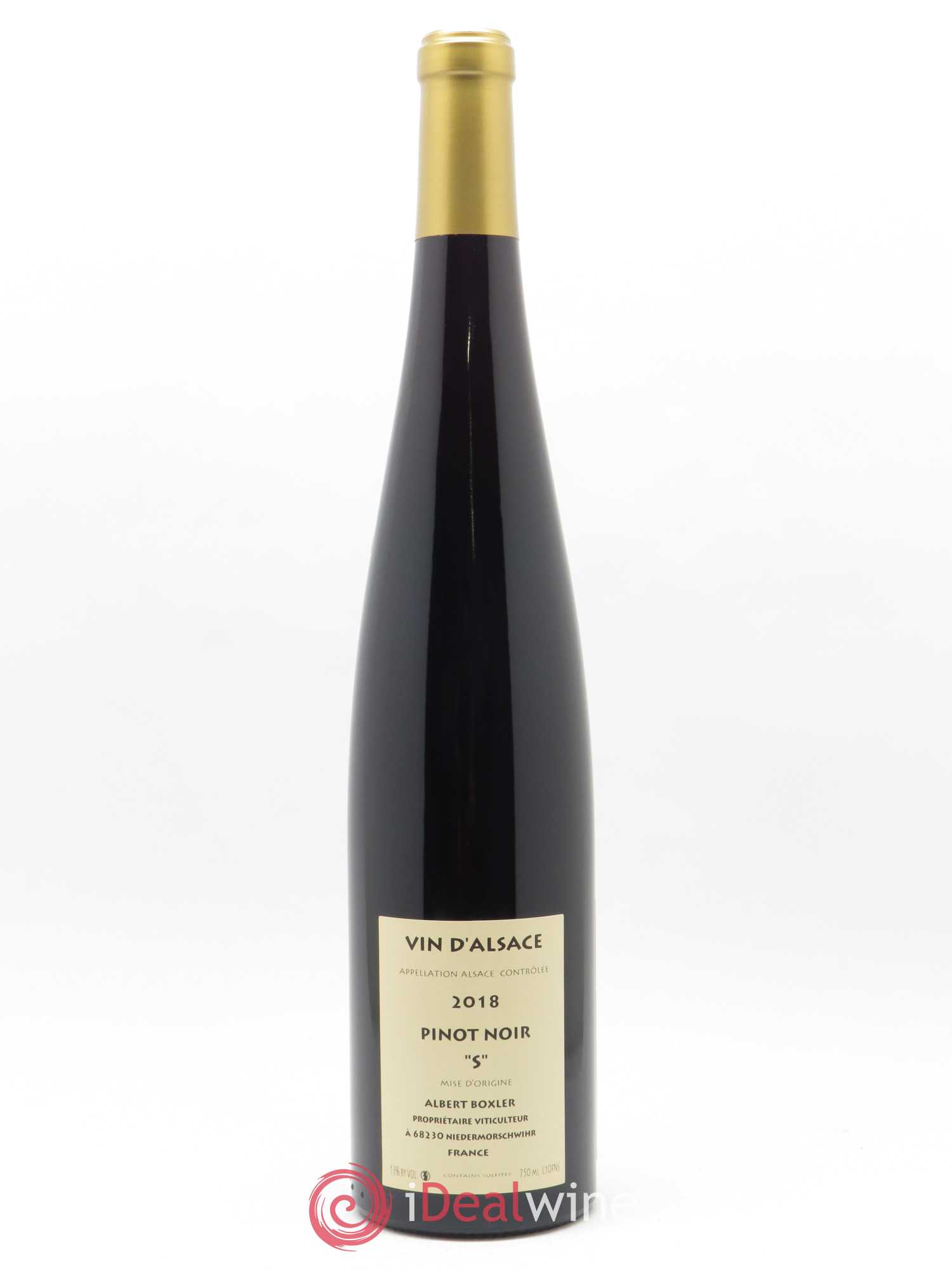 Alsace Pinot Noir S Albert Boxler 2018 - Lot de 1 bouteille - 1