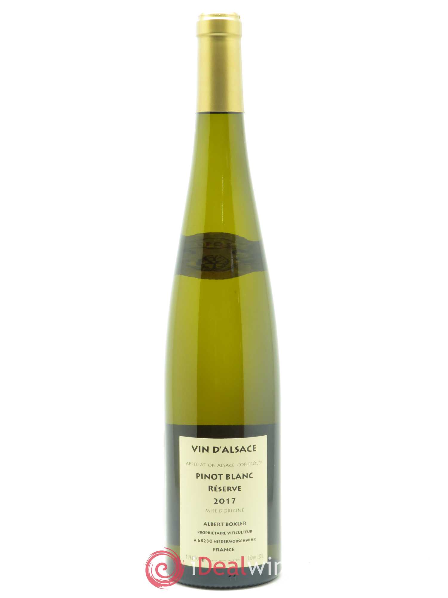 Alsace Pinot Blanc Albert Boxler 2017 - Lot de 1 bouteille - 1