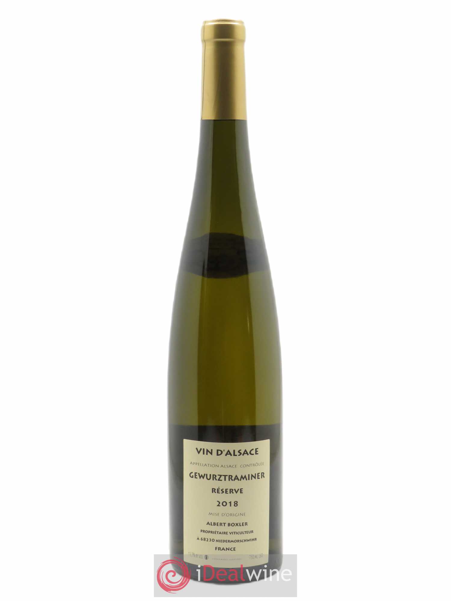 Alsace Gewurztraminer Réserve Albert Boxler 2018 - Lot de 1 bouteille - 1