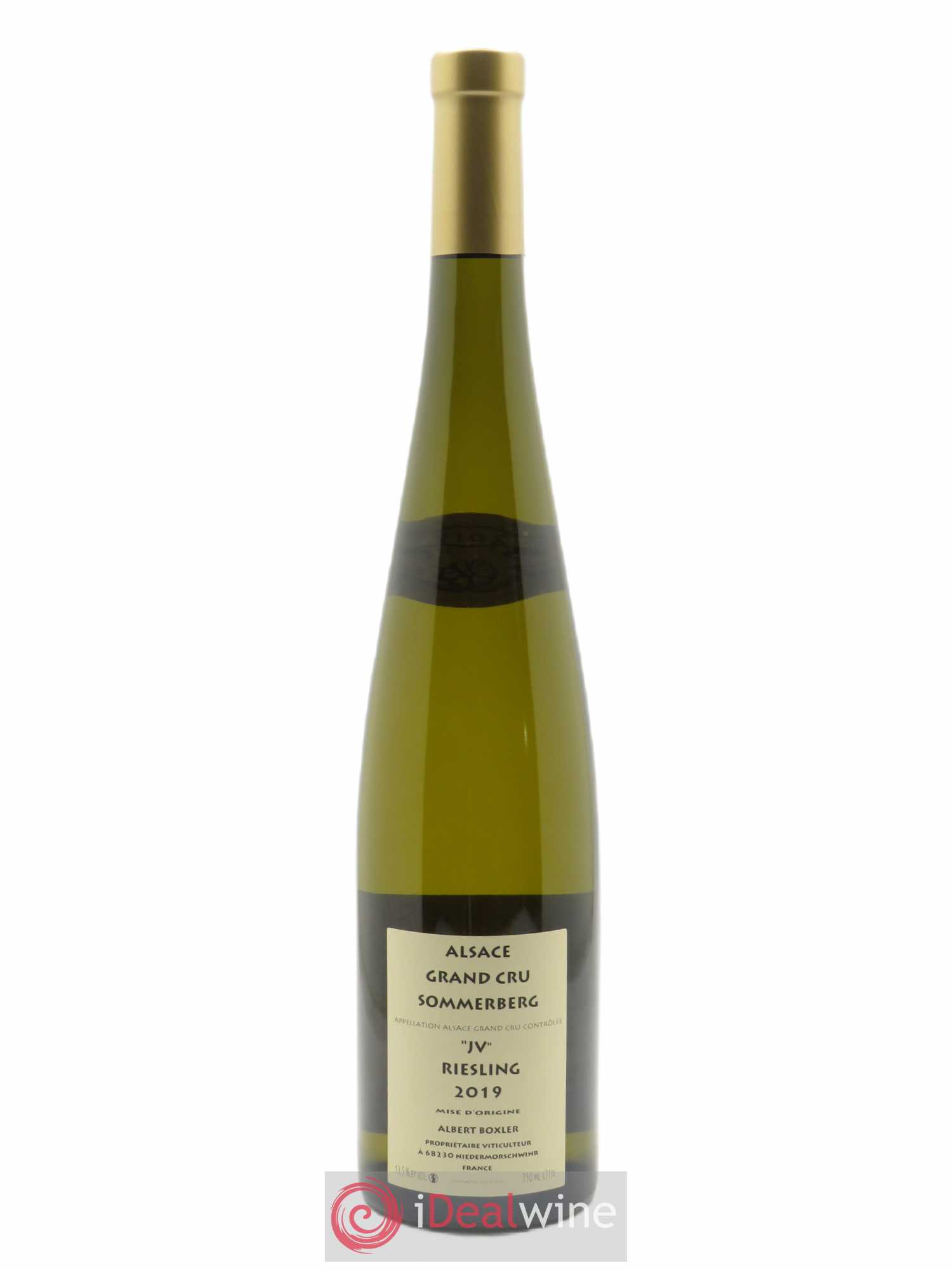 Alsace Riesling Grand Cru Sommerberg Jeunes Vignes Albert Boxler 2019 - Lot de 1 bouteille - 1