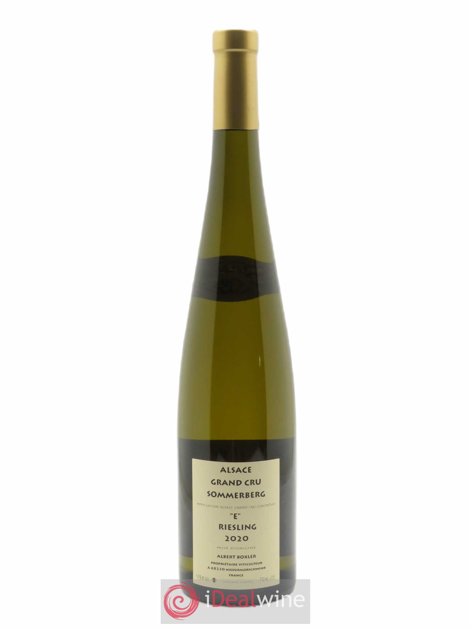 Riesling Grand Cru Sommerberg Albert Boxler 2020 - Lot de 1 bouteille - 1